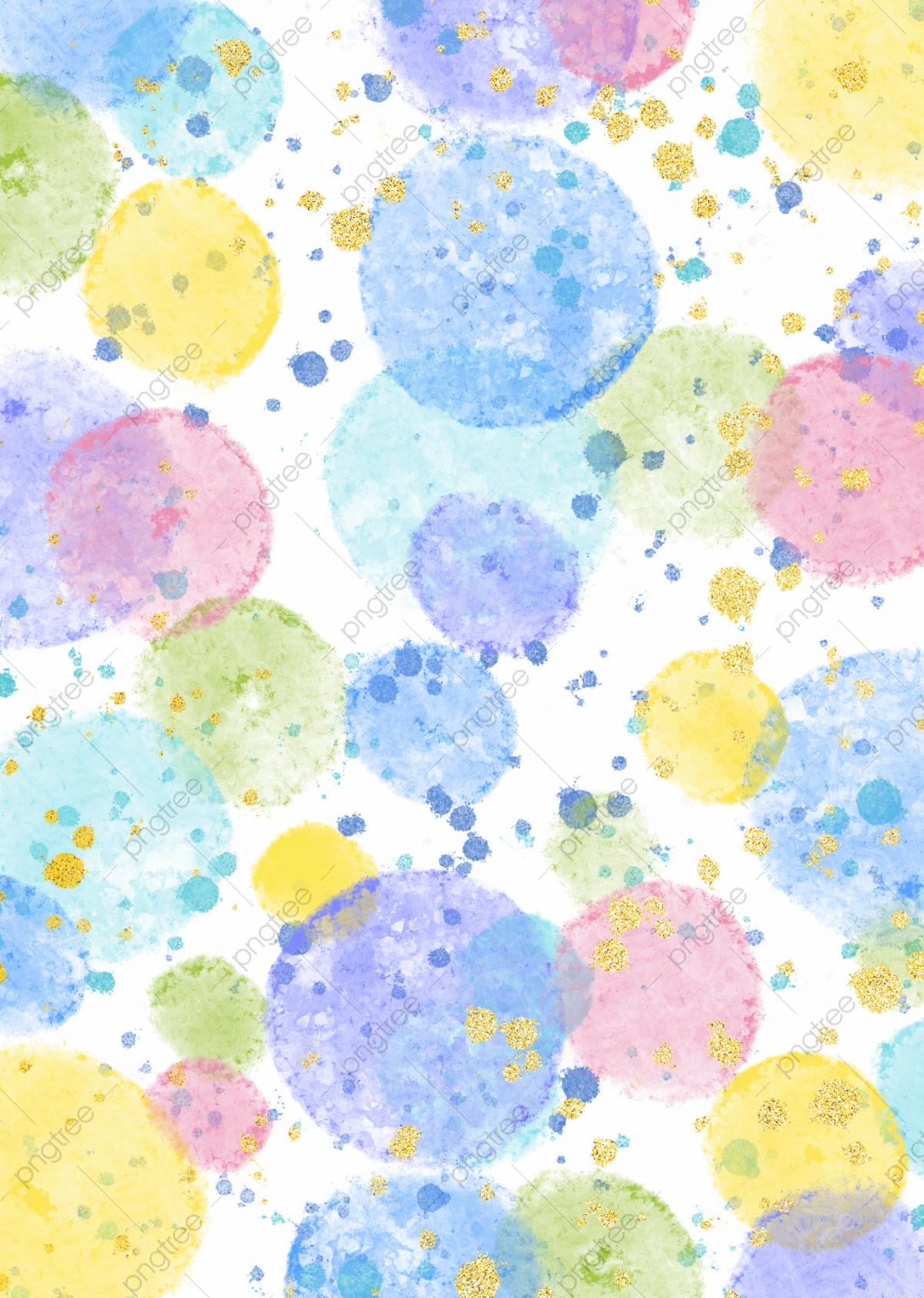 1200x1686 Blue Abstract Watercolor Gold Foil Polka Dot Wallpaper Background, Blue, Abstract, Watercolor Background Image for Free Download