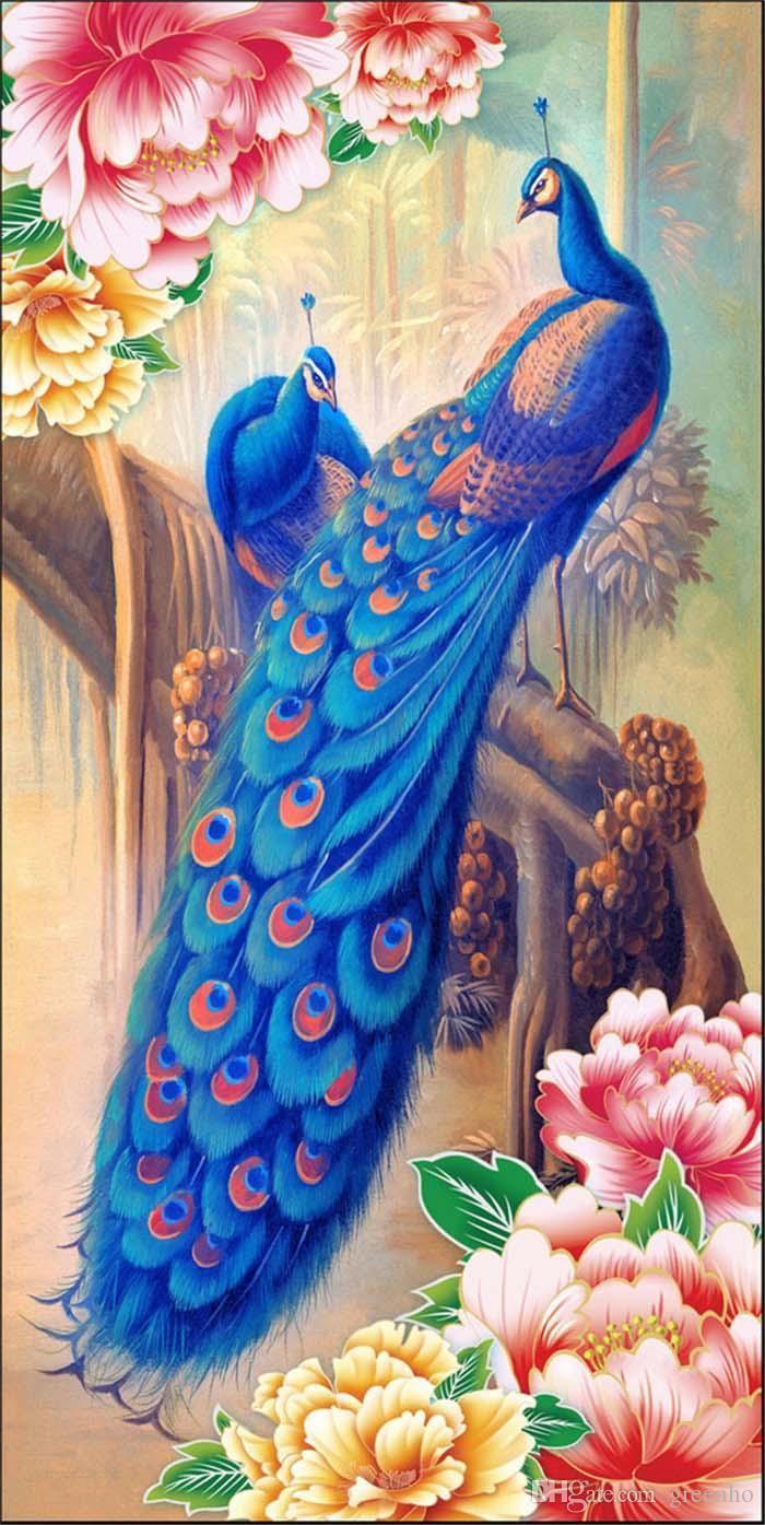 700x1395 Peacock painting, Peacock art, Painting wallpaper