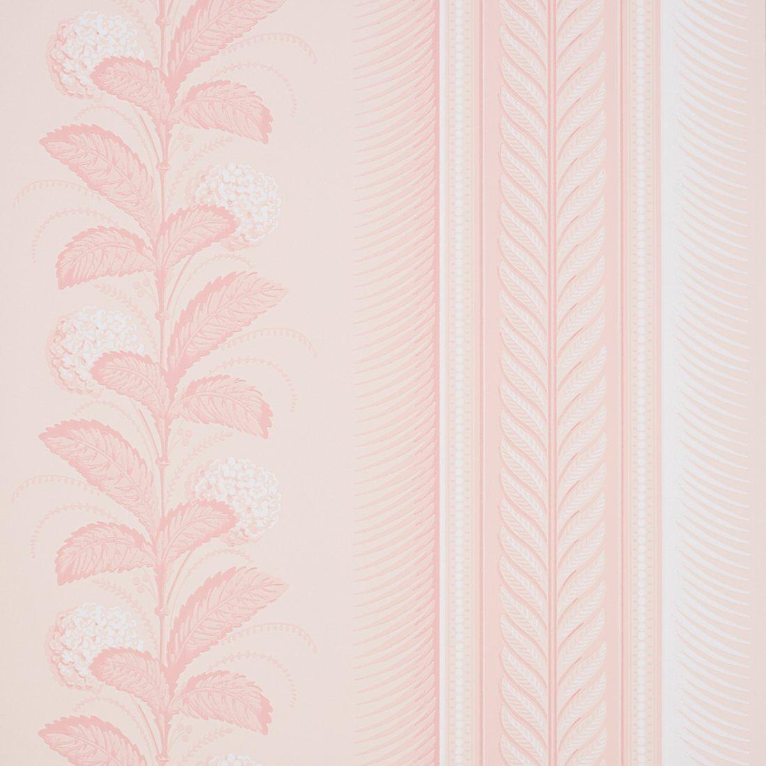 1100x1100 Schumacher Hydrangea Drape Wallpaper in Blush