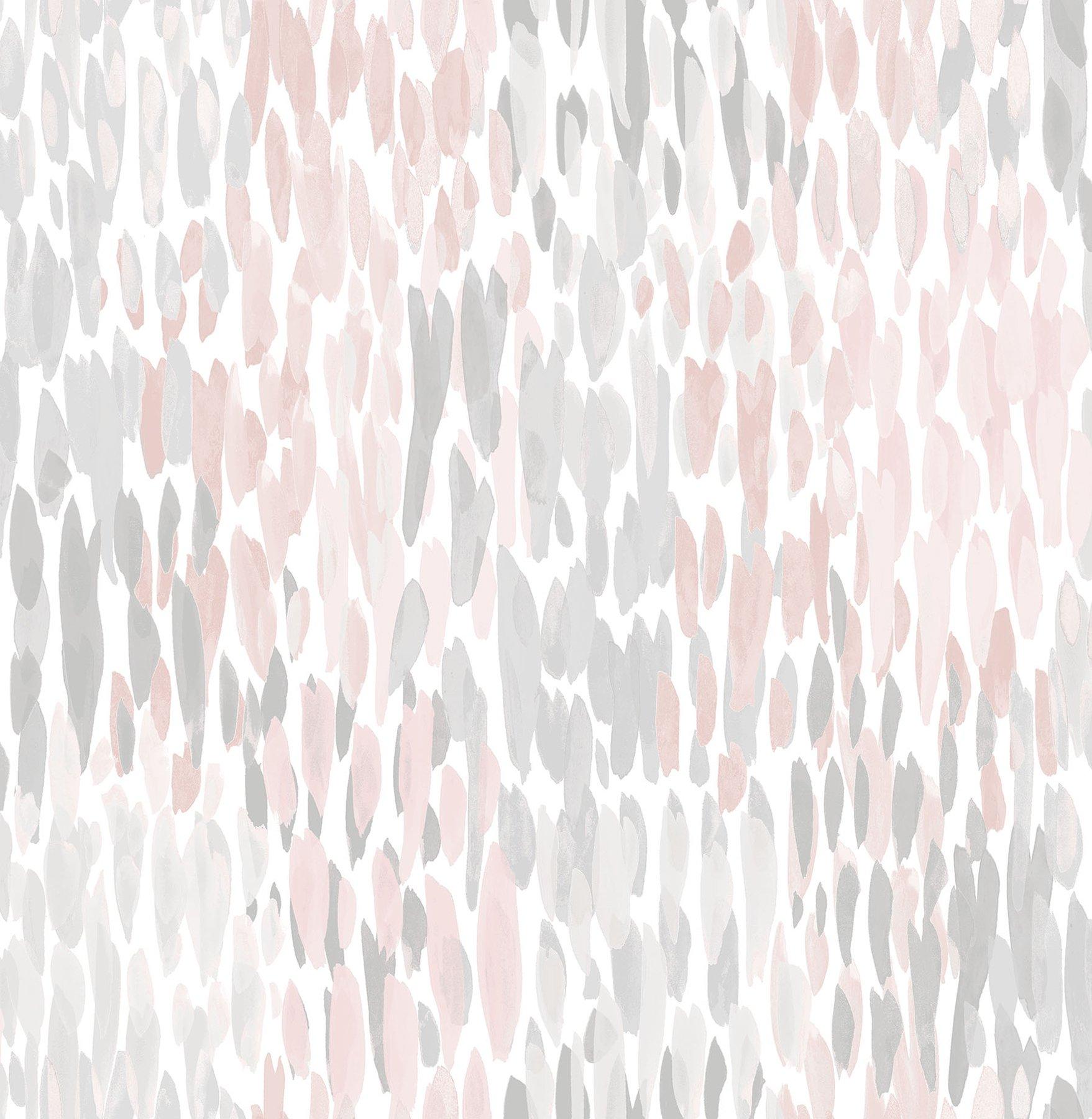 1757x1800 NuWallpaper NU2920 Blush Make It Rain Peel & Stick Wallpaper, Pink : Everything Else