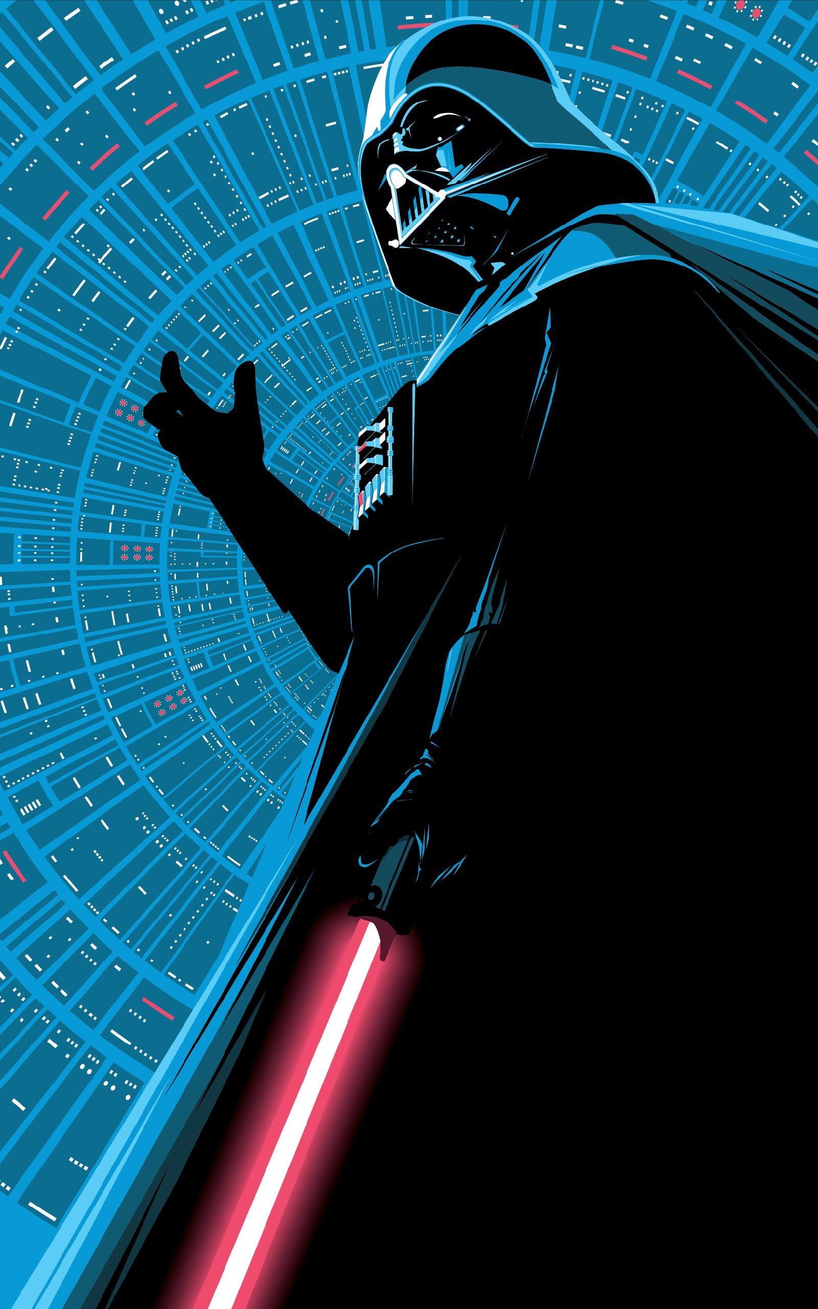1600x2560 star wars darth vader minimalism lightsaber portrait display K #wallpaper #hdwallpaper #desktop. Darth vader wallpaper, Star wars wallpaper, Darth vader logo
