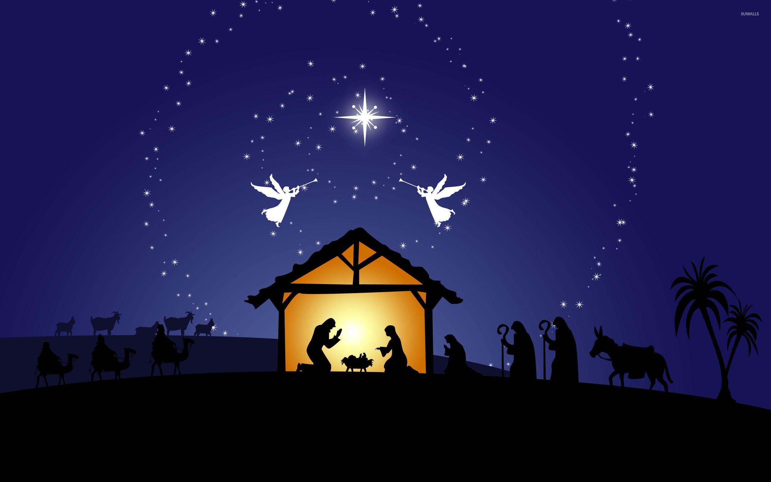 2560x1600 Christmas nativity desktop. Nativity scene wallpaper