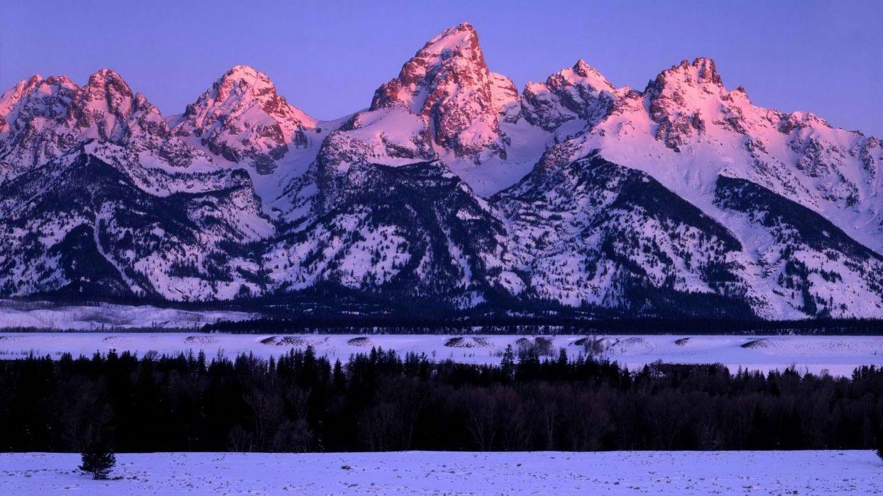 1244x700 Sunrise Wyoming Grand Teton National Park glow range National Park wallpaperx1080