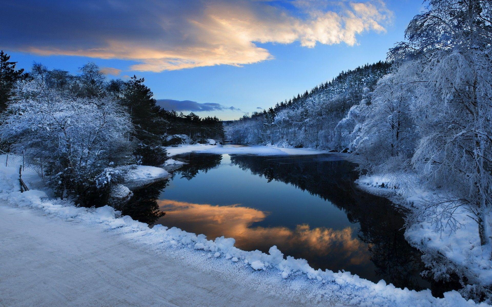 1920x1200 Winter Mountain Wallpaper HD Free download