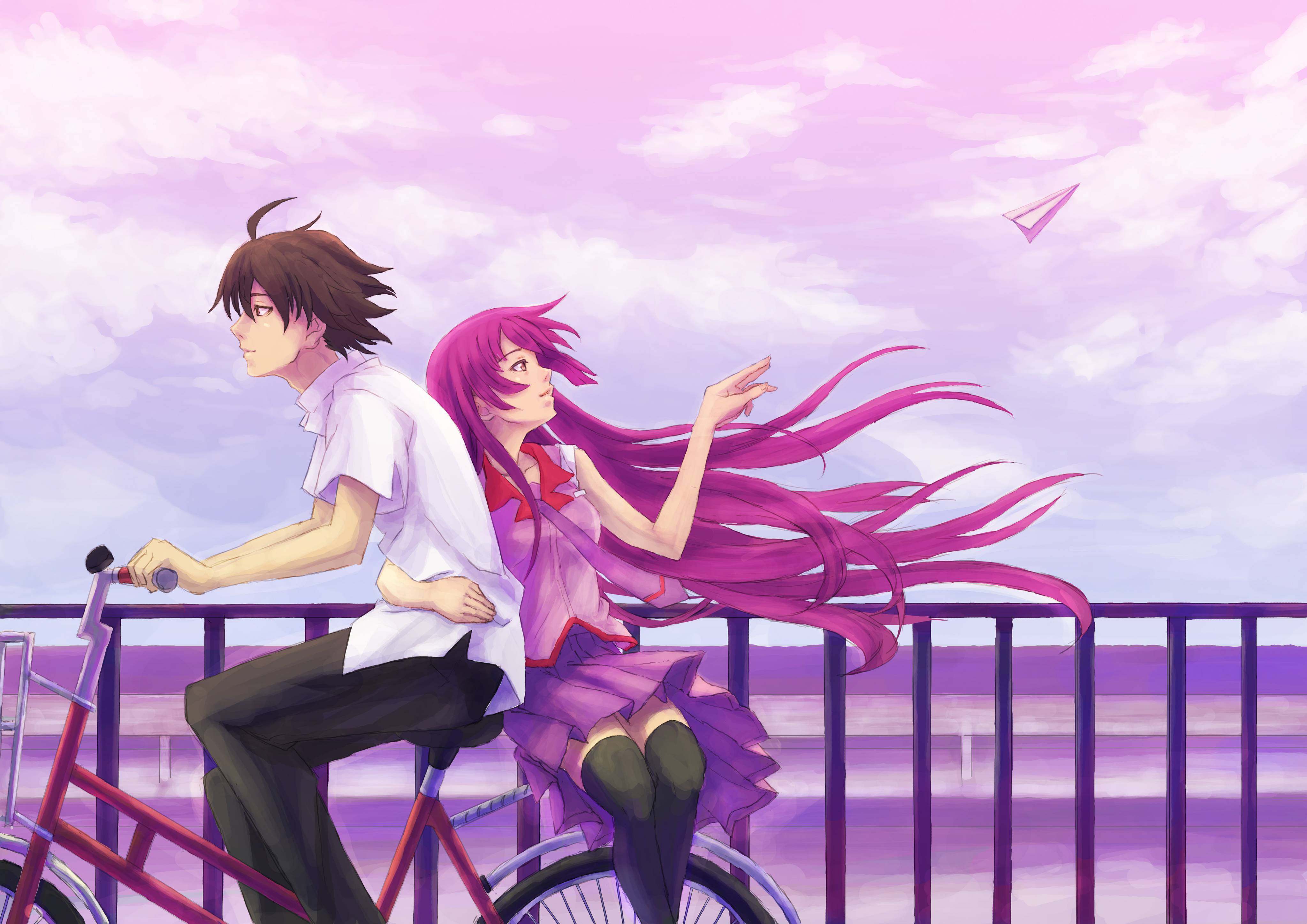 4093x2894 Monogatari Series Araragi Koyomi And Senjougahara Hitagi Wallpaper, HD Anime 4K Wallpaper, Image and Background