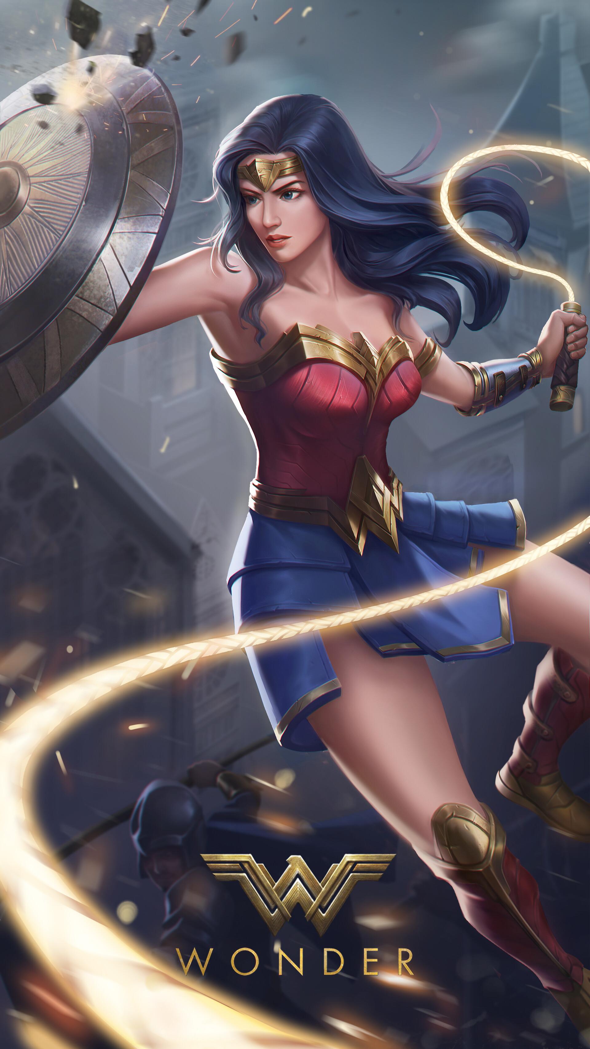 1920x3413 Wonder woman battle scenes fan art