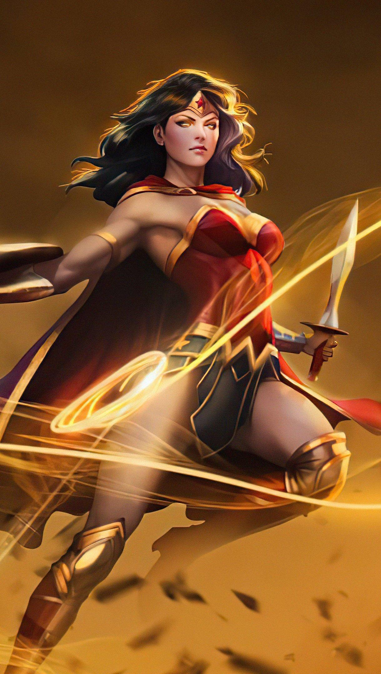 1220x2160 Wonder Woman Fanart 2020 Wallpaper 4k Ultra HD