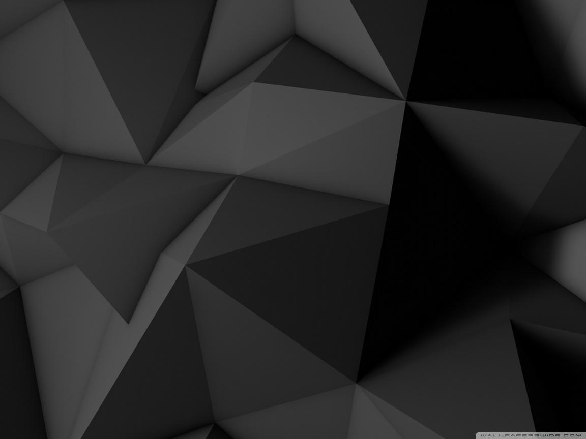 1152x864 Low Poly Dark Black Background Ultra HD Desktop Background Wallpaper for 4K UHD TV : Widescreen & UltraWide Desktop & Laptop : Tablet