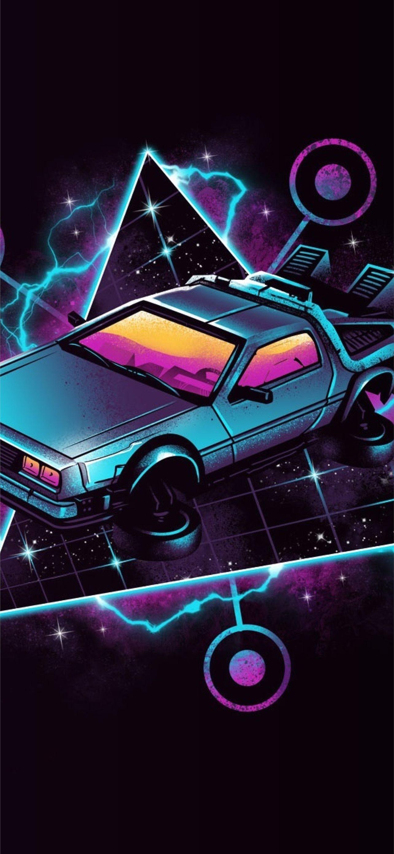 1284x2778 Back to the Future Movie Artwork Resolution HD Art. iPhone Wallpaper Free Download