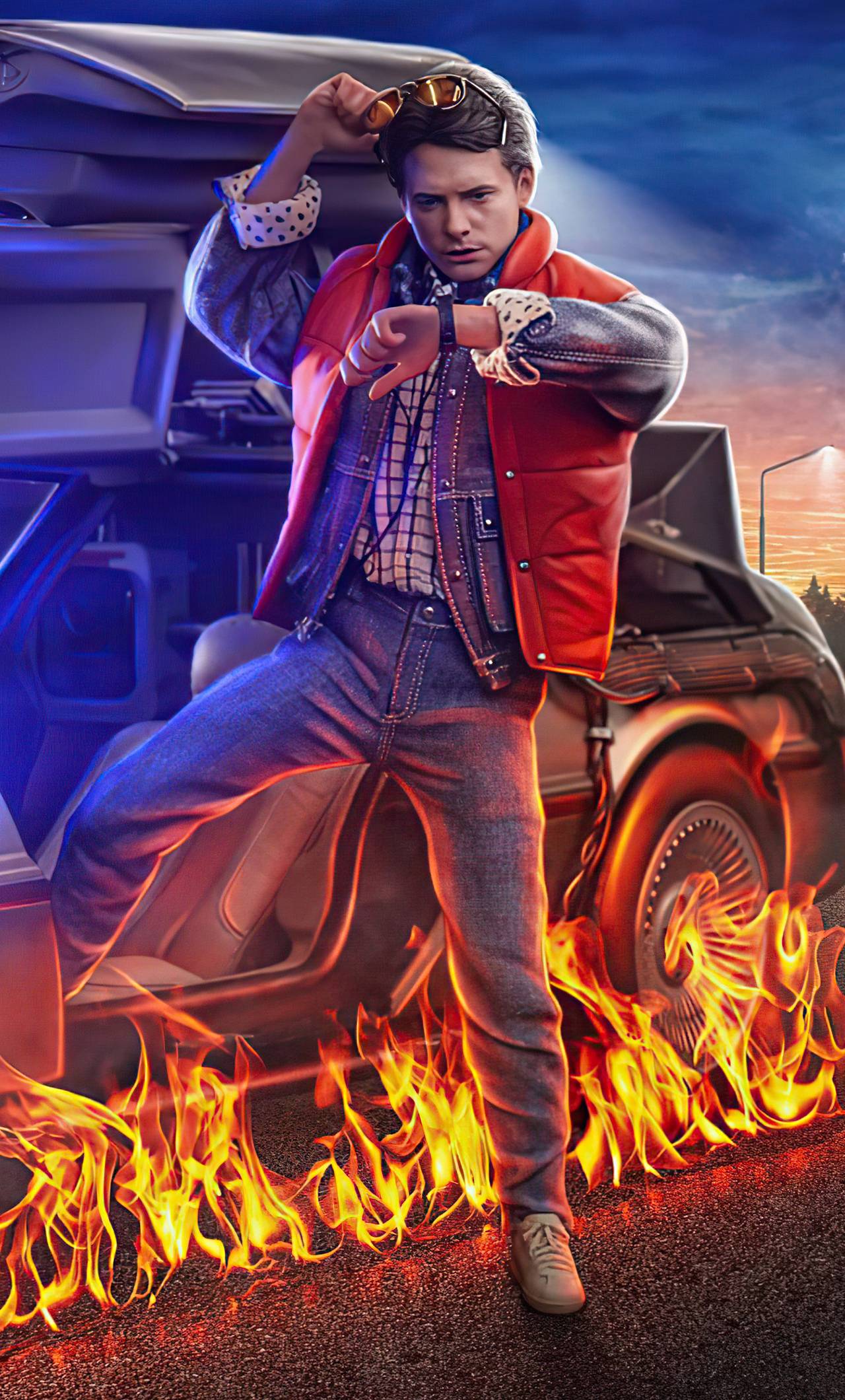 1280x2120 Back To The Future Marty Poster iPhone HD 4k Wallpaper, Image, Background, Photo and Picture