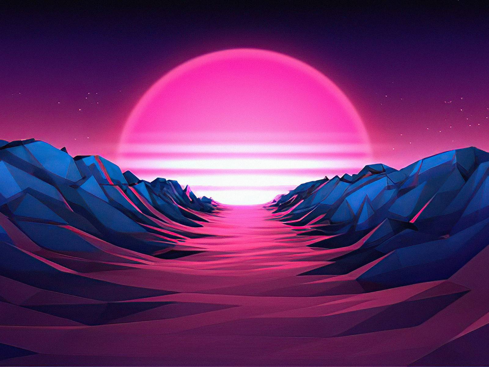 1600x1200 Retro Big Sun 1600x1200 Resolution HD 4k Wallpaper, Image, Background, Photo and Picture