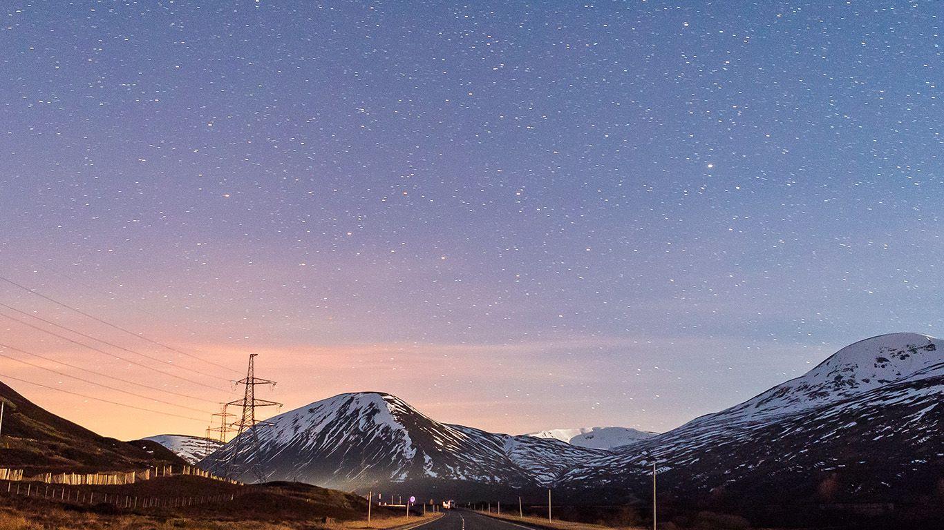 1366x768 Desktop Wallpaper Laptop Mac Macbook Air No73 Sky Star Lovely Road