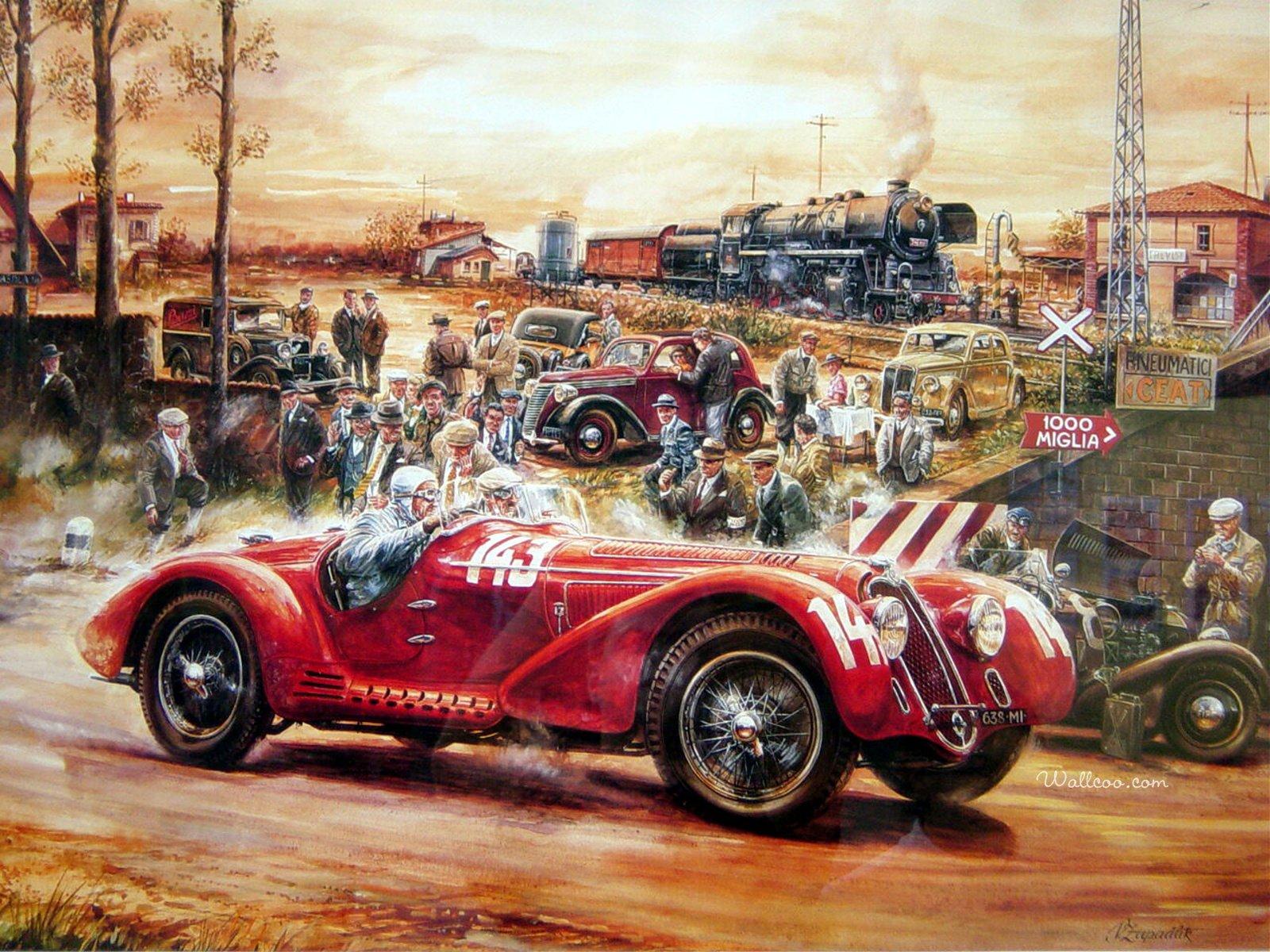 1600x1200 Automotive Art : Vintage Cars, Antique Cars, Classic Cars 001 1600*1200 1