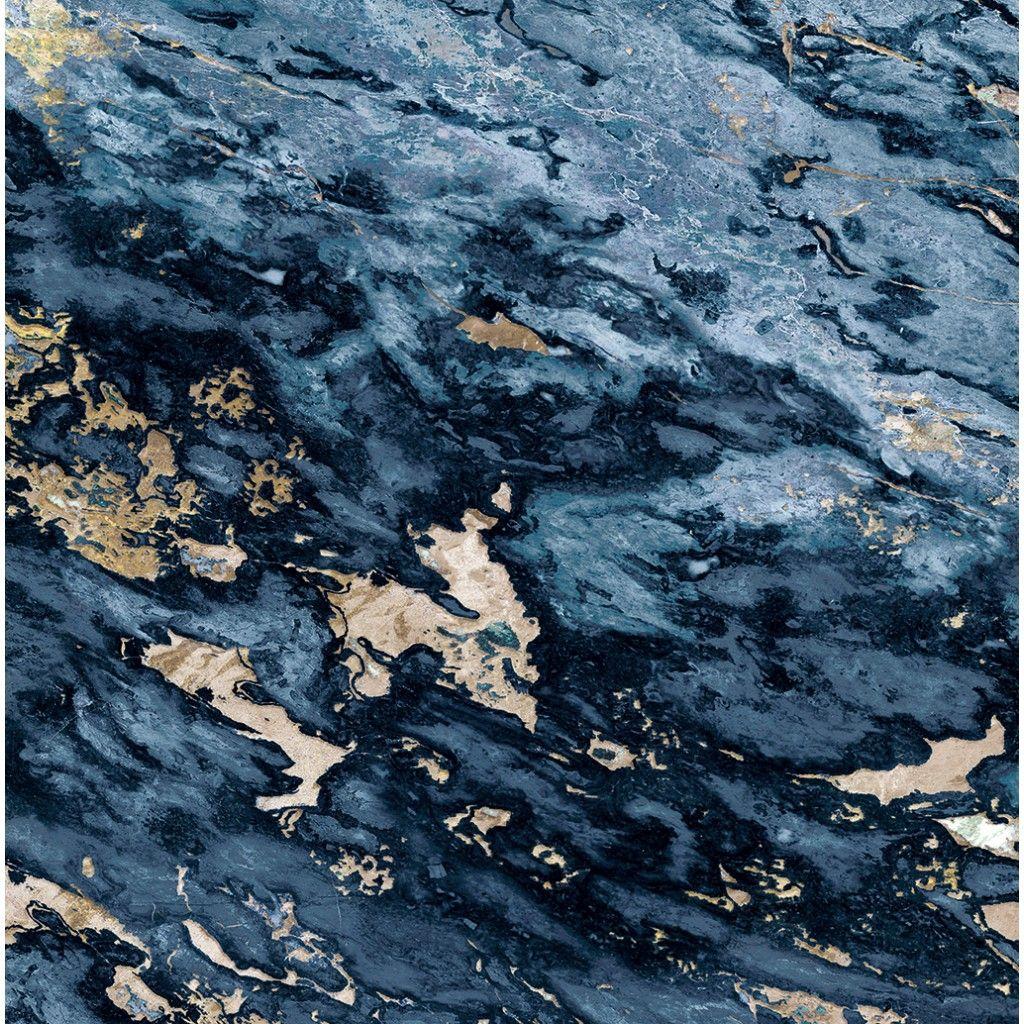 1024x1024 Blue And Gold Marble Wallpaper • Wallpaper For You