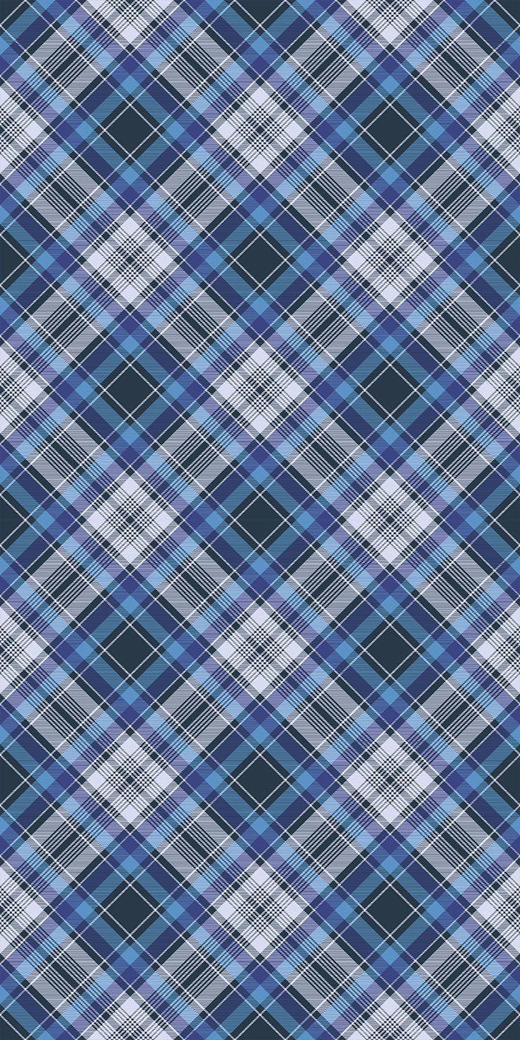 735x1470 Blue Check Fabric Texture Diagonal Seamless Stock Vector (Royalty Free) 753722629. Shutterstock. Pattern wallpaper, Burberry wallpaper, Fabric texture pattern