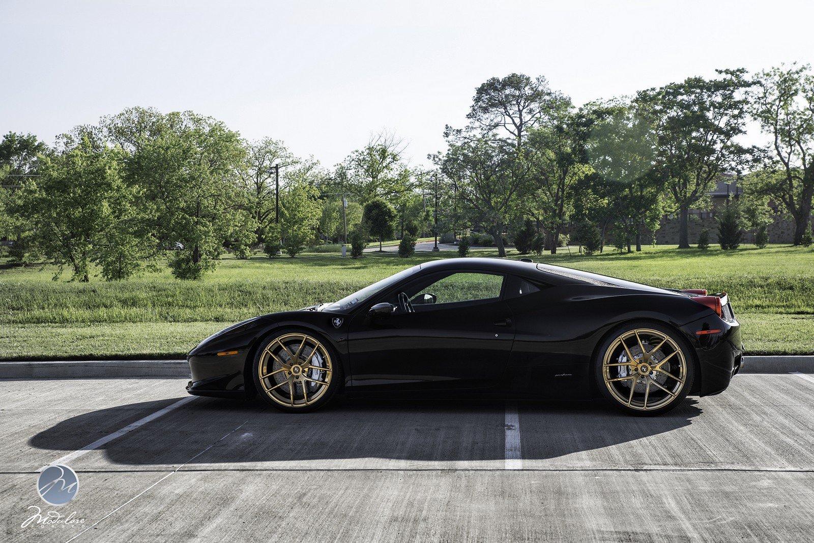 1600x1068 Ferrari 458 Italia Modulare wheels cars tuning black wallpaperx1068