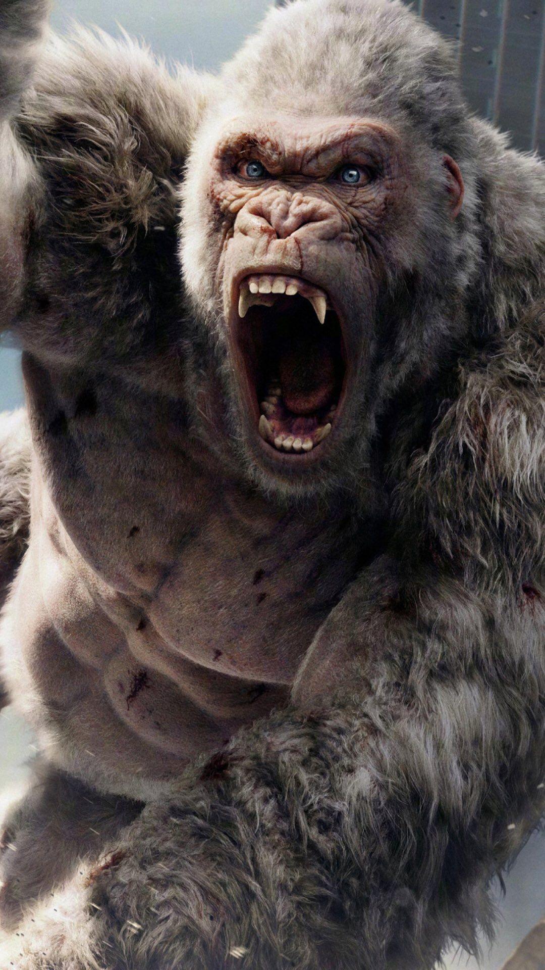 1080x1920 Rampage. Fondo de pantalla de gorila, Fotos de animales salvajes, Fotos de king kong