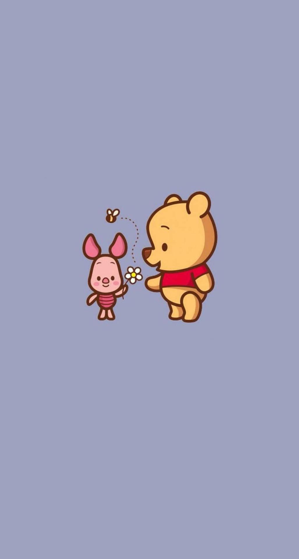 1027x1920 Download Pooh And Piglet Cute iPhone Wallpaper
