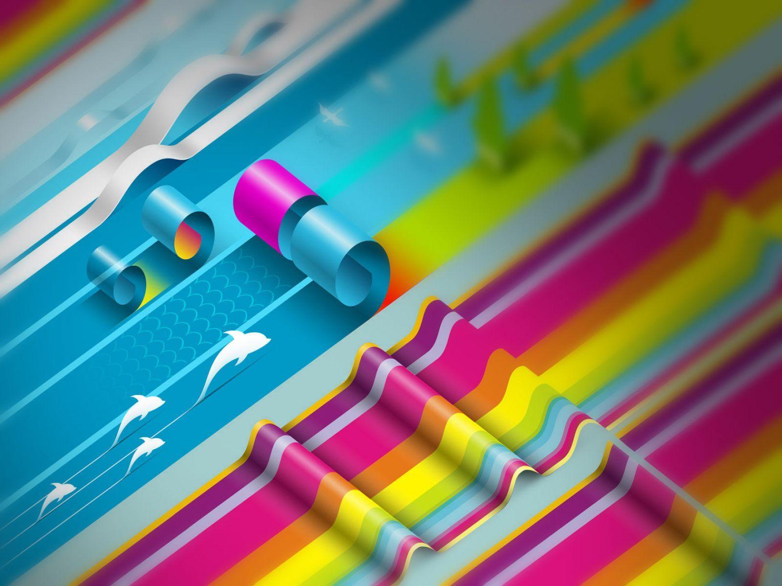 1600x1200 Colorful Electronic Wallpaper