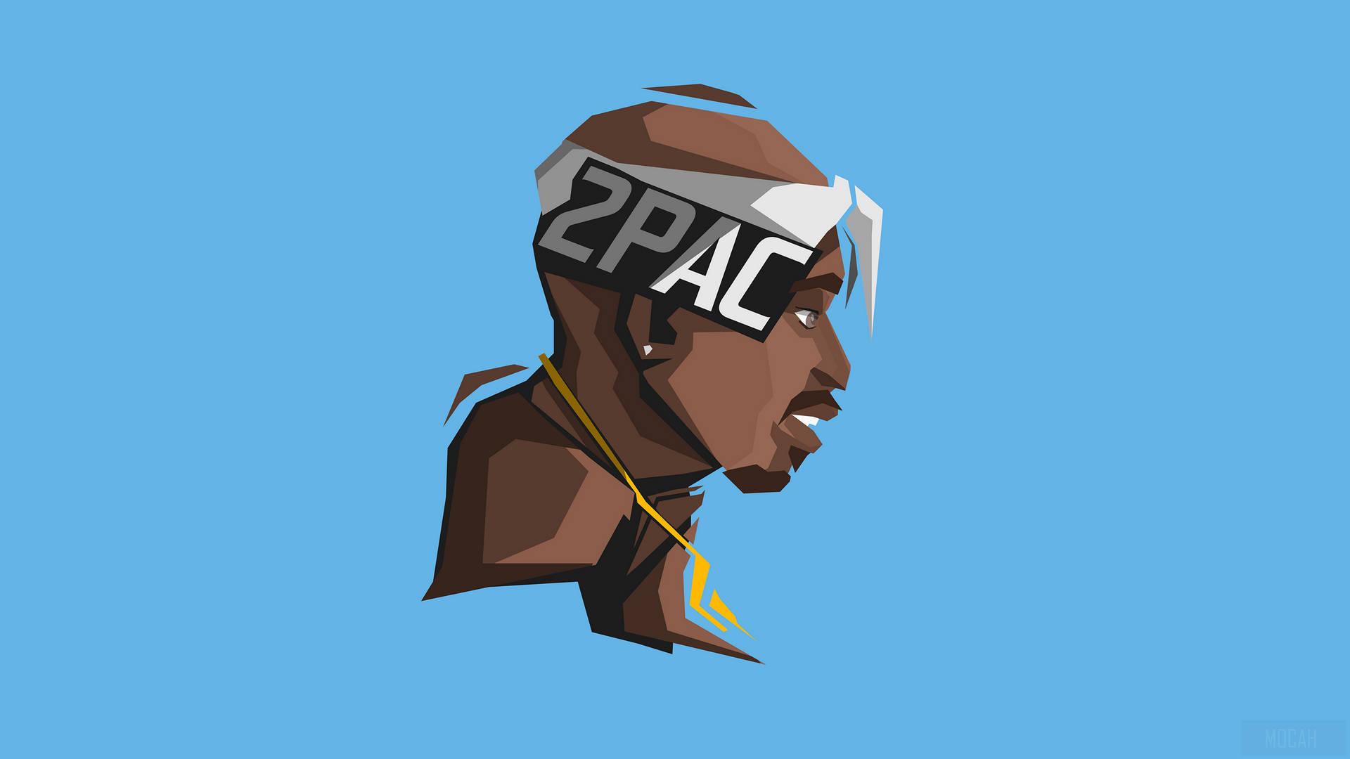 1920x1080 Download Tupac 2pac Side Profile Art Wallpaper