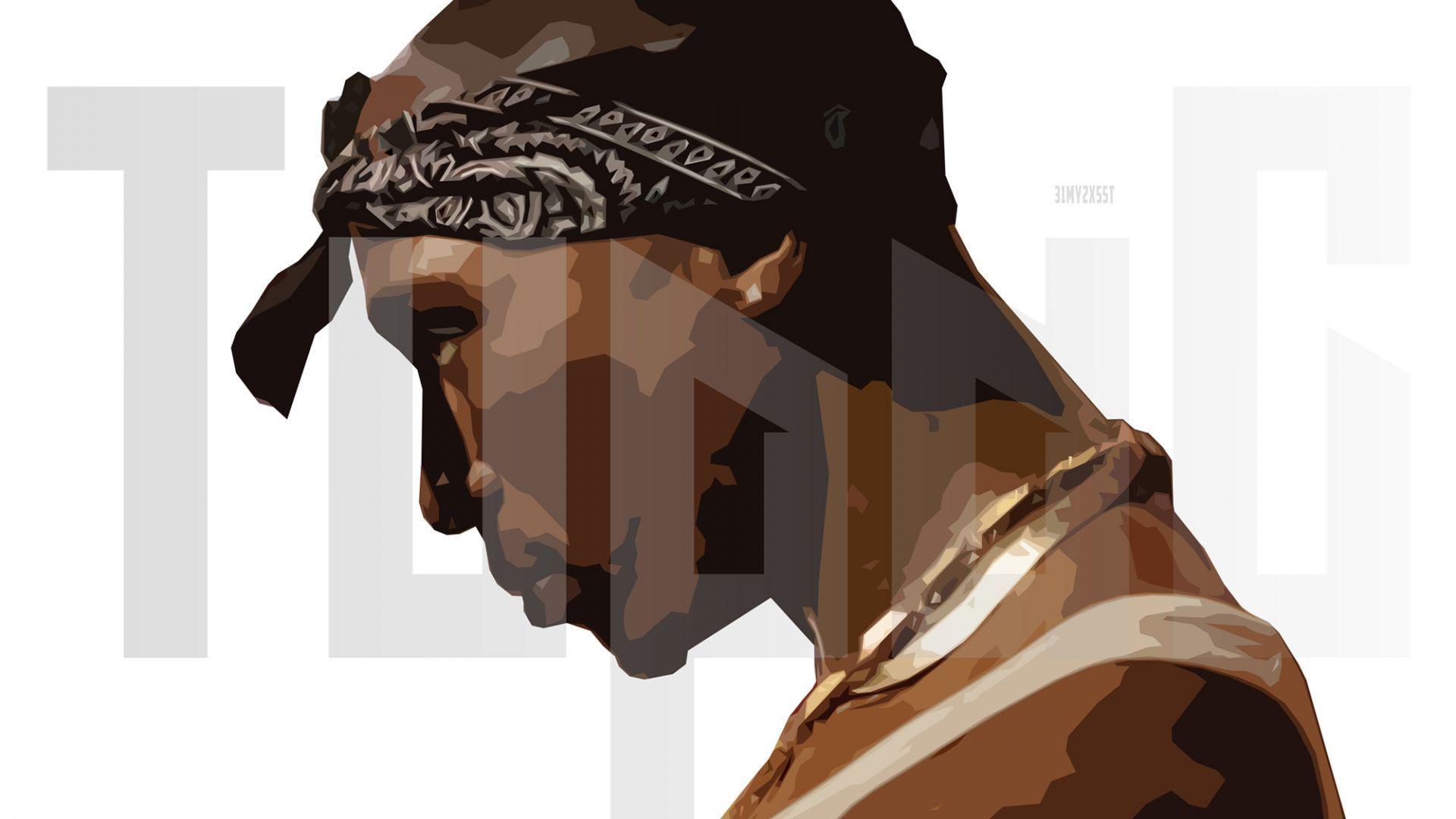 1920x1080 Desktop Wallpaper Tupac Shakur, Rapper, Singer, Art, HD Image, Picture, Background, R9j36