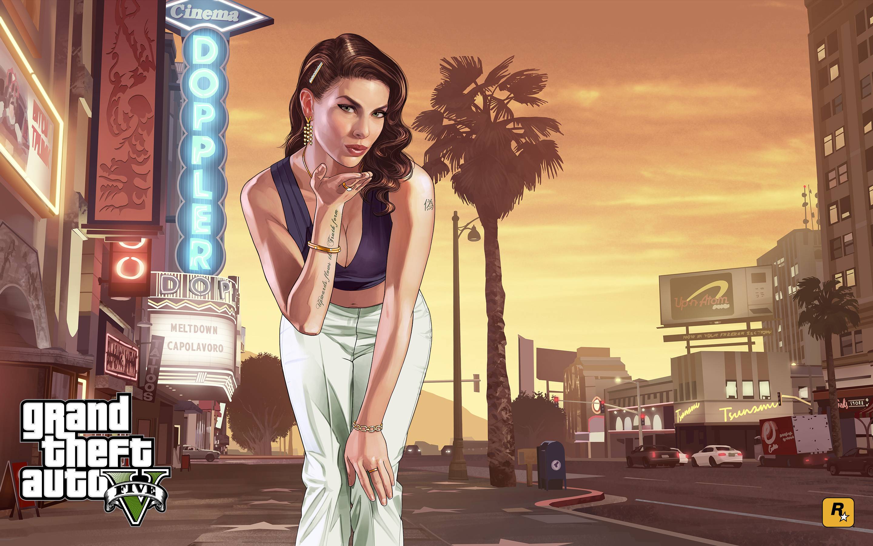 2880x1800 Gta 5 Loading Girl, HD Games, 4k Wallpaper, Image, Background, Photo and Picture