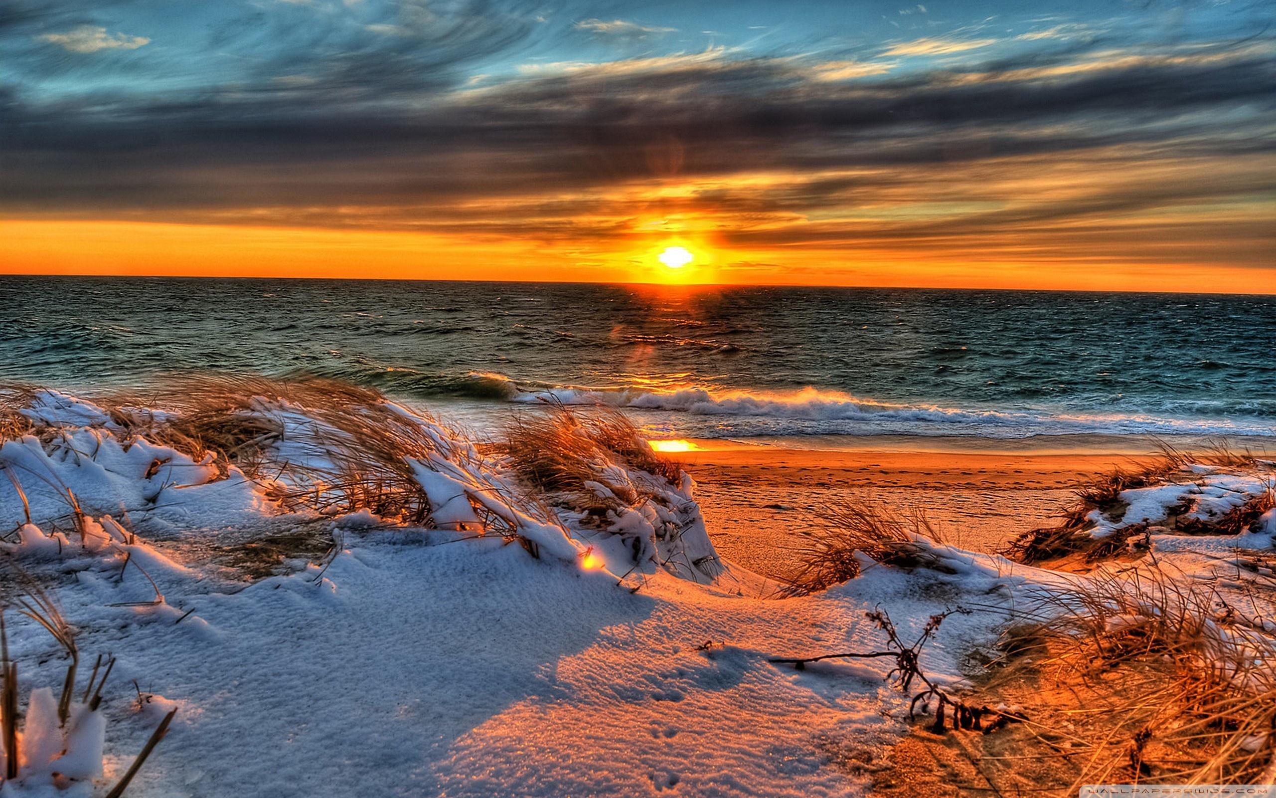 2560x1600 Snowy Beach Ultra HD Desktop Background Wallpaper for 4K UHD TV : Multi Display, Dual Monitor : Tablet