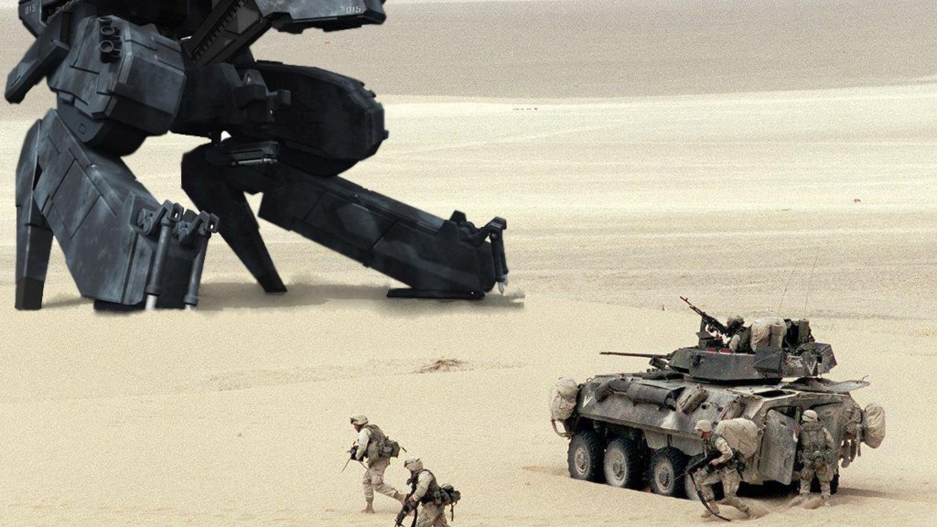 1920x1080 Military Wallpaper Robots Army Soldiers Tanks Wallpaper Cool