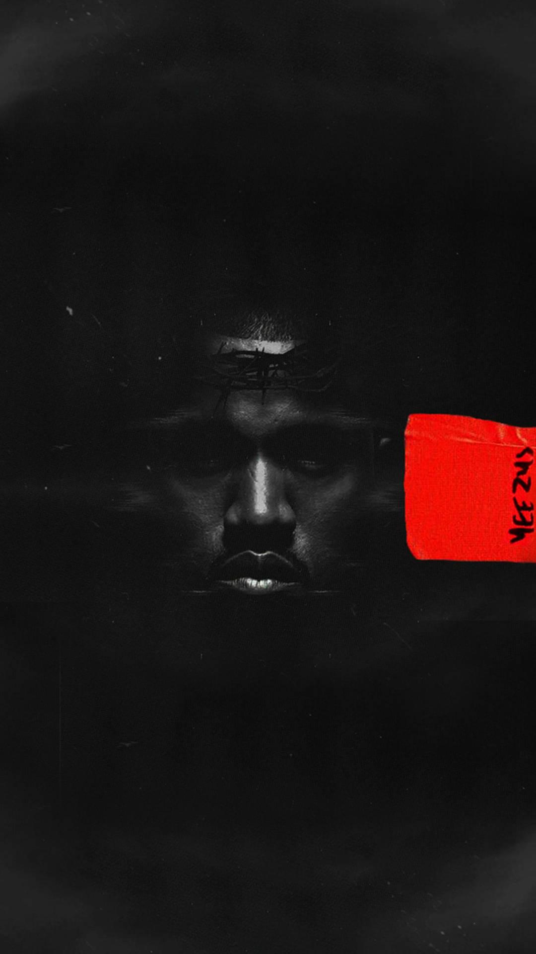 1080x1920 Download Kanye West Black And White Portrait Wallpaper