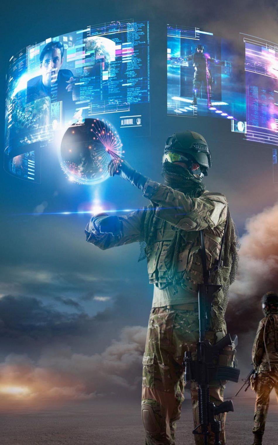 950x1520 Virtual Reality of Future Military 4K