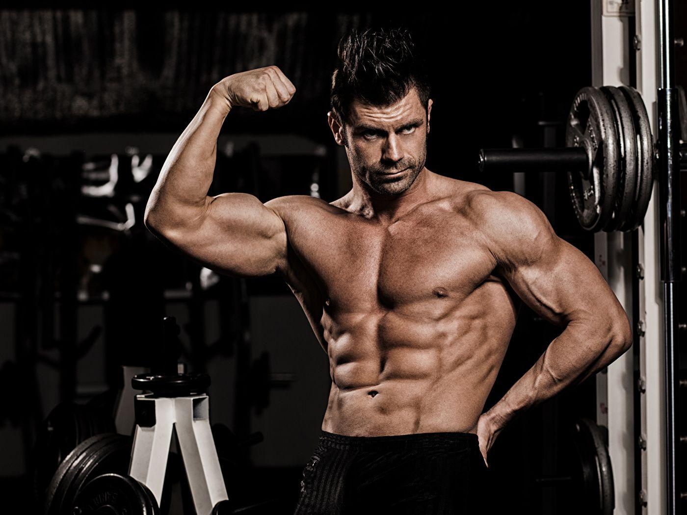 1400x1050 Photos Men Muscle Bodybuilding Staring 1400x1050