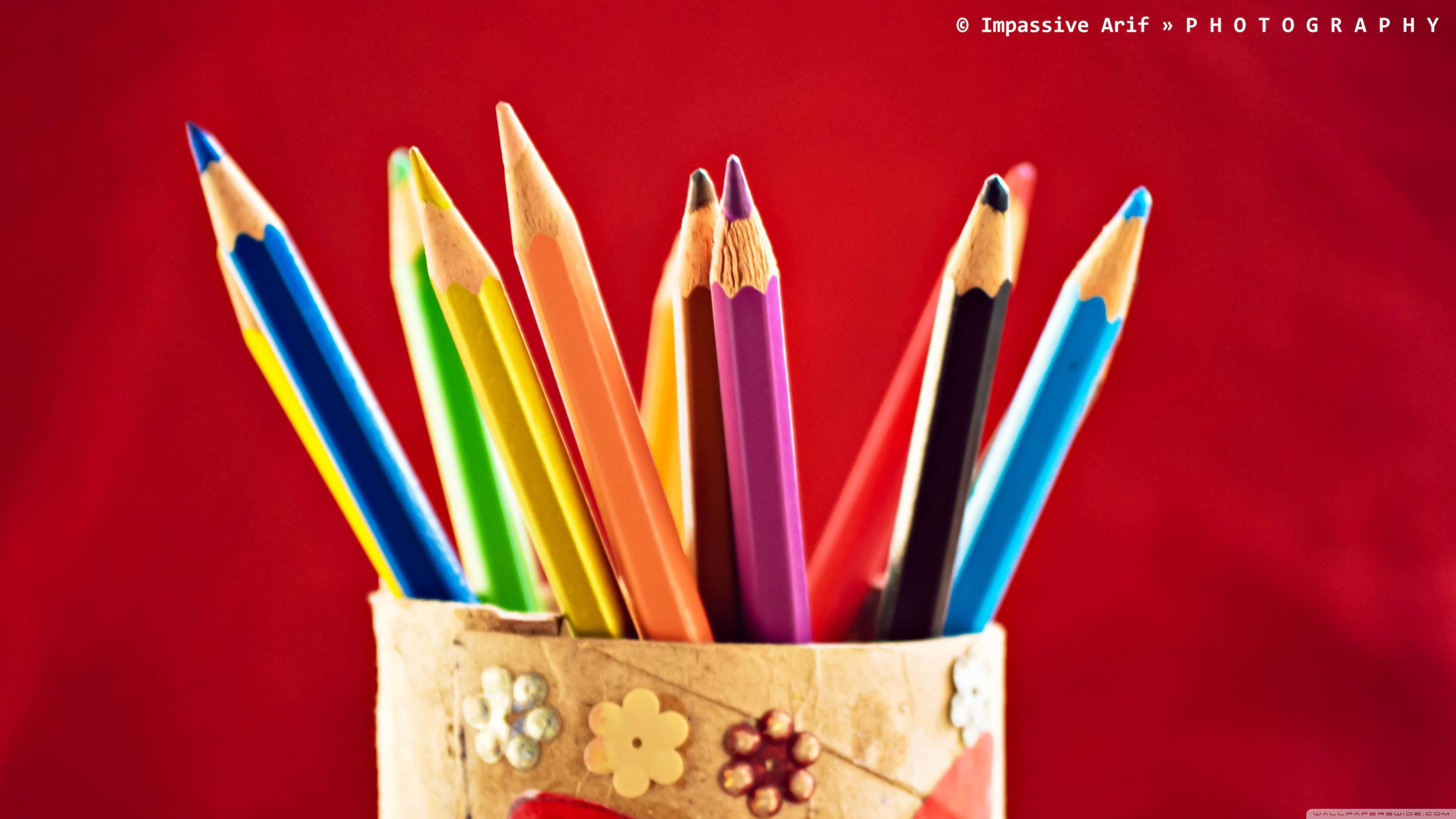 3840x2160 Color Pencil Ultra HD Desktop Background Wallpaper for 4K UHD TV : Tablet