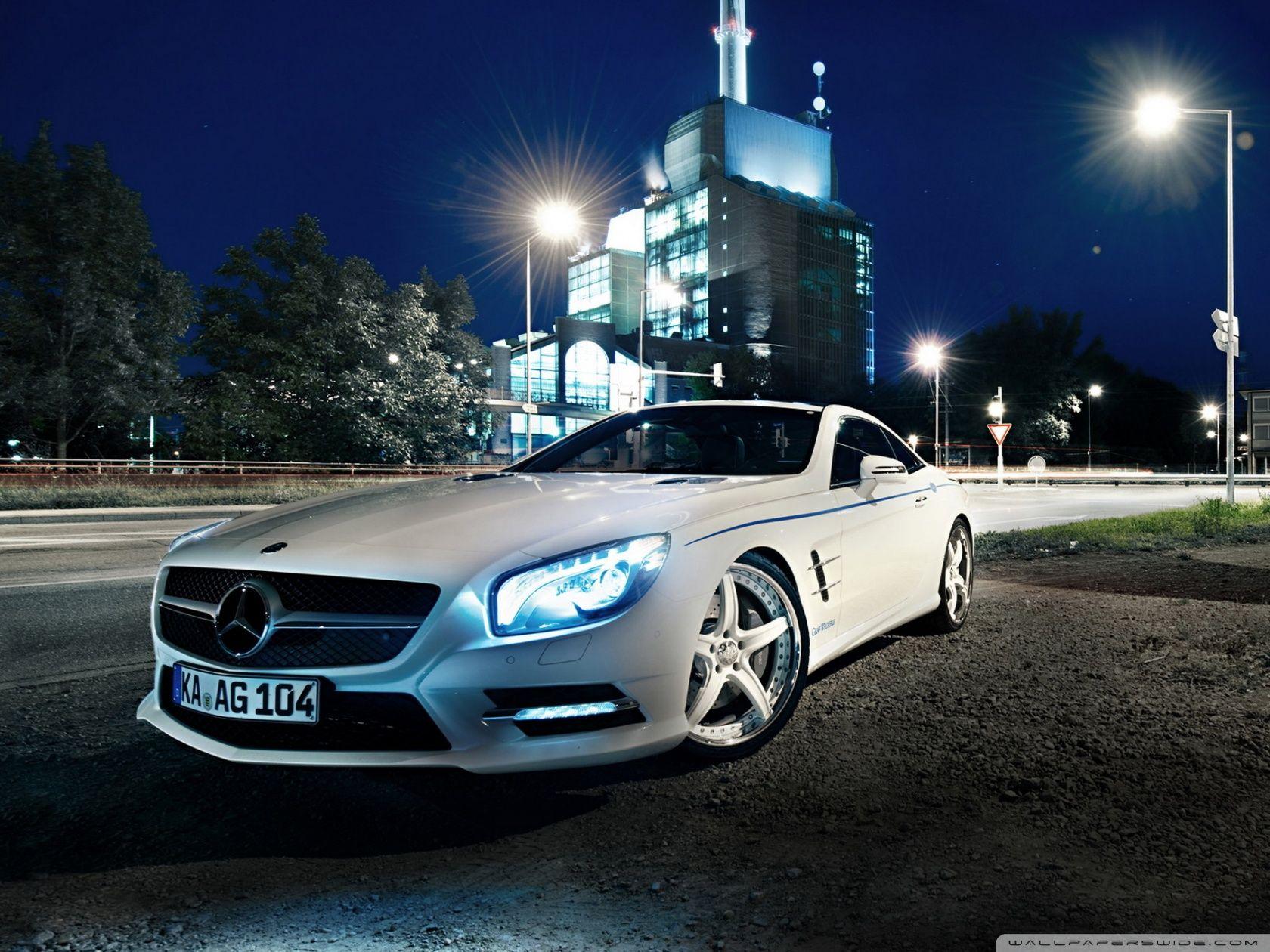 1680x1260 Mercedes Benz SL Night ❤ 4K HD Desktop Wallpaper for 4K Ultra