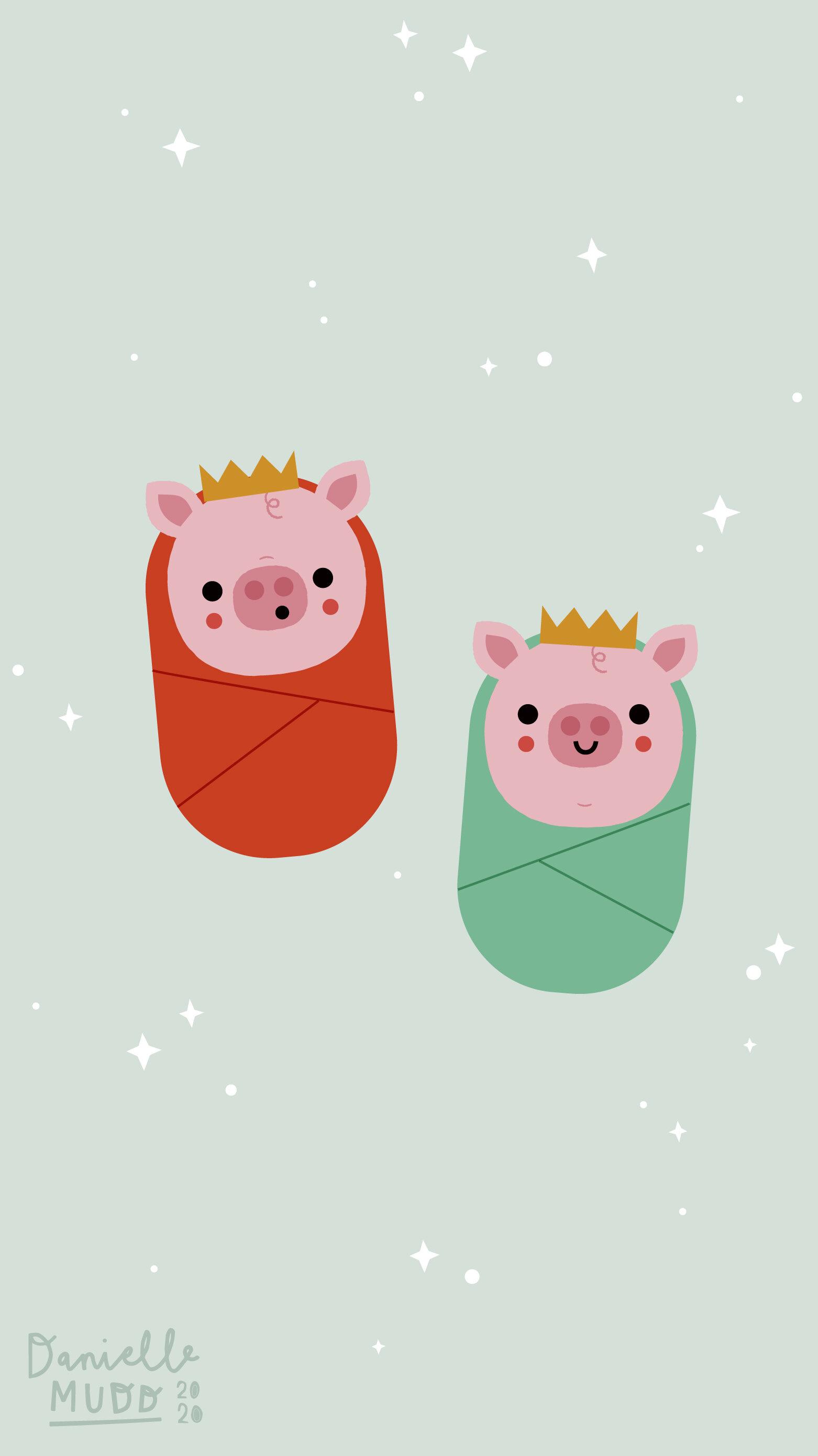 1562x2779 Merry Pigmas Christmas iphone wallpaper