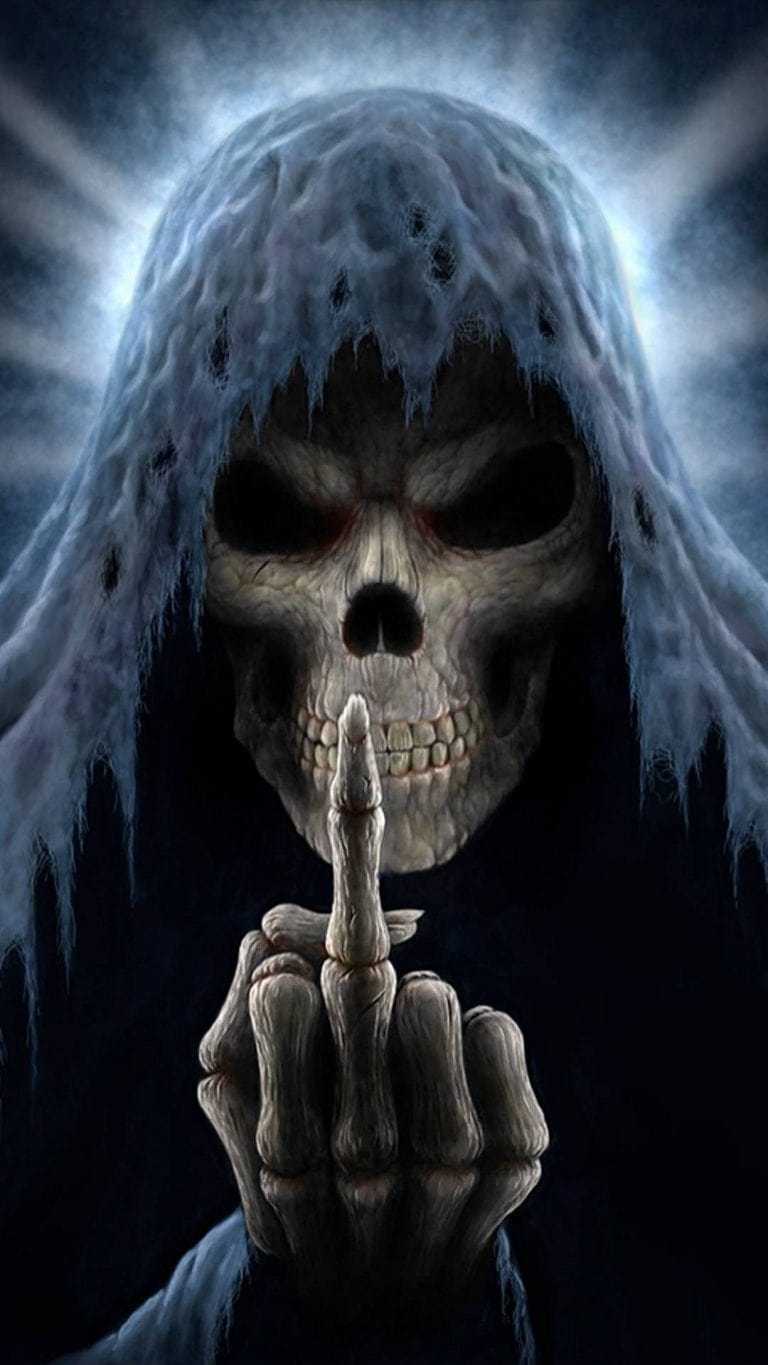 768x1365 Skeleton Wallpaper