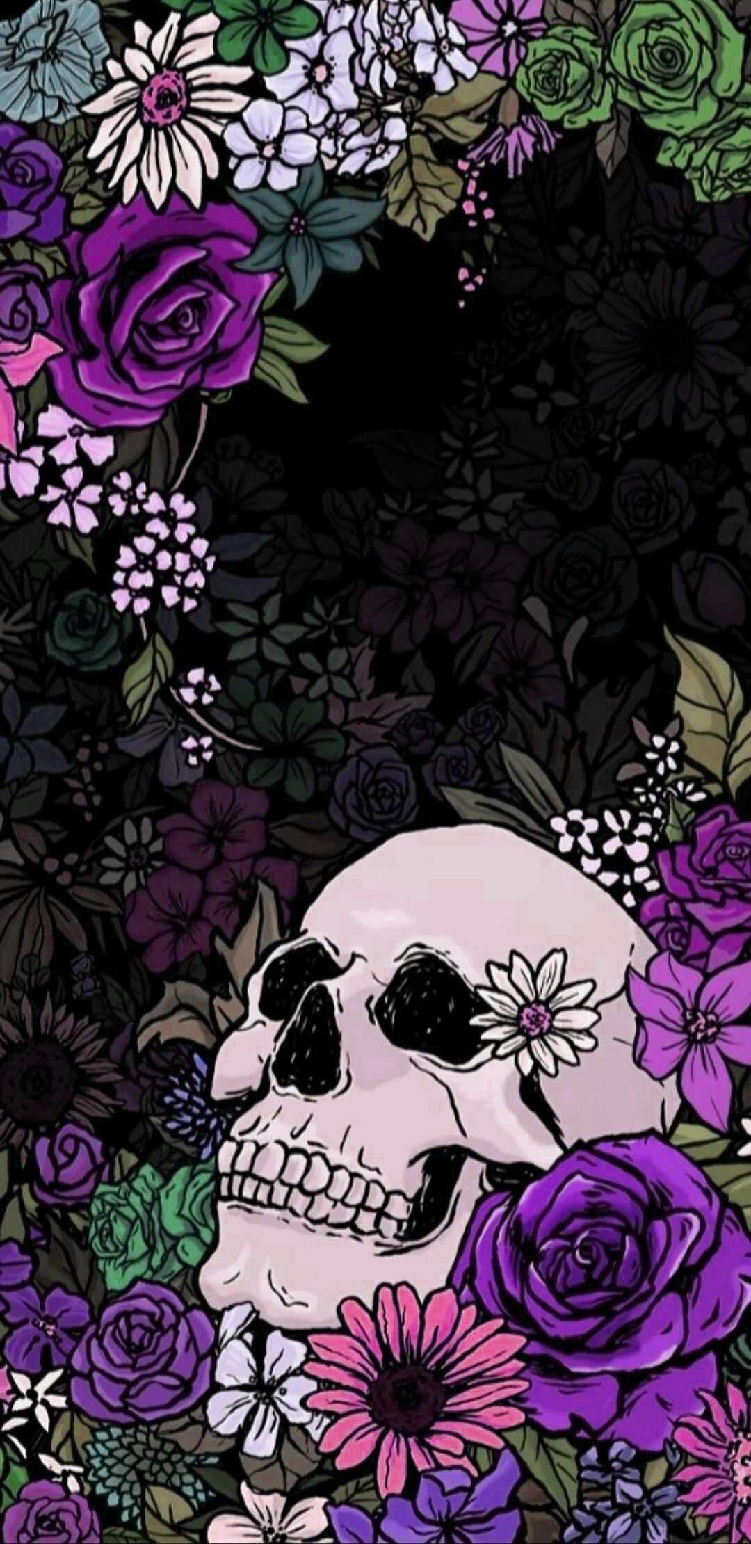 1080x2220 Skeleton Wallpaper