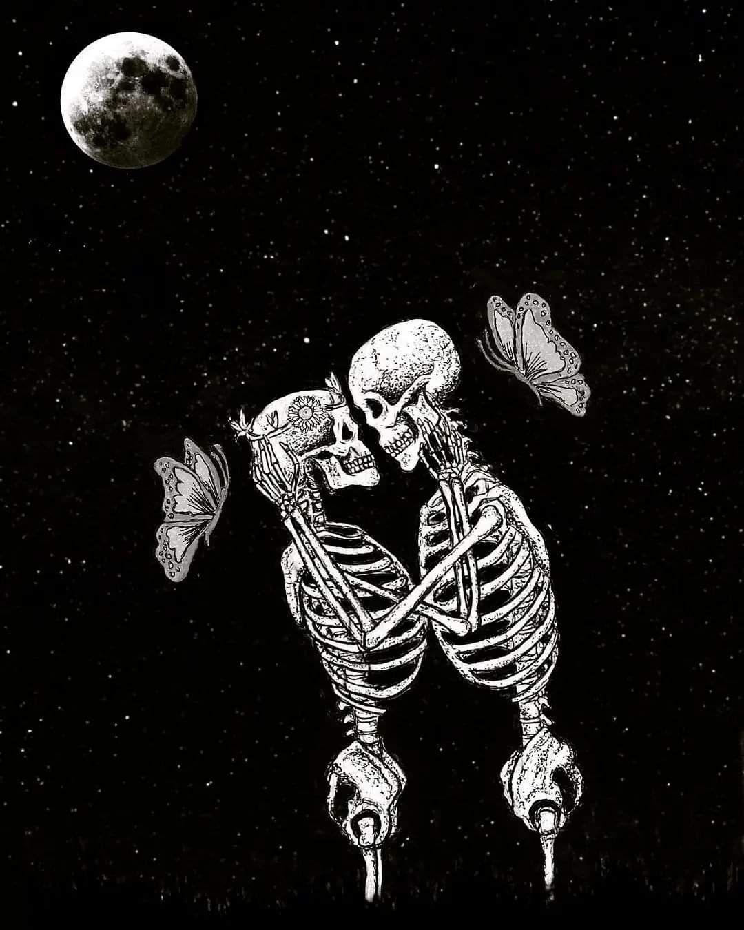 1080x1350 Skulls. Skeletons wallpaper aesthetic, Skeleton art, Skeleton artwork