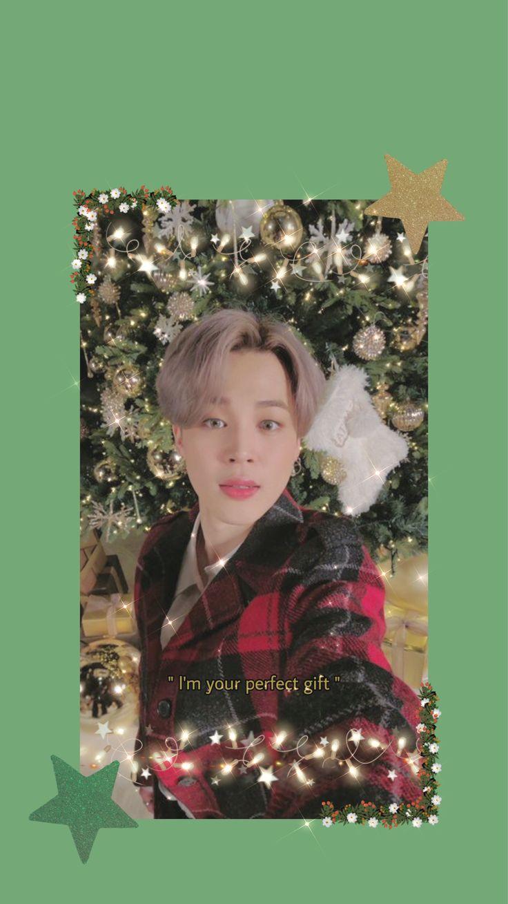 736x1308 Jimin BTS Christmas Wallpaper. Bts christmas, Christmas wallpaper, Bts jimin
