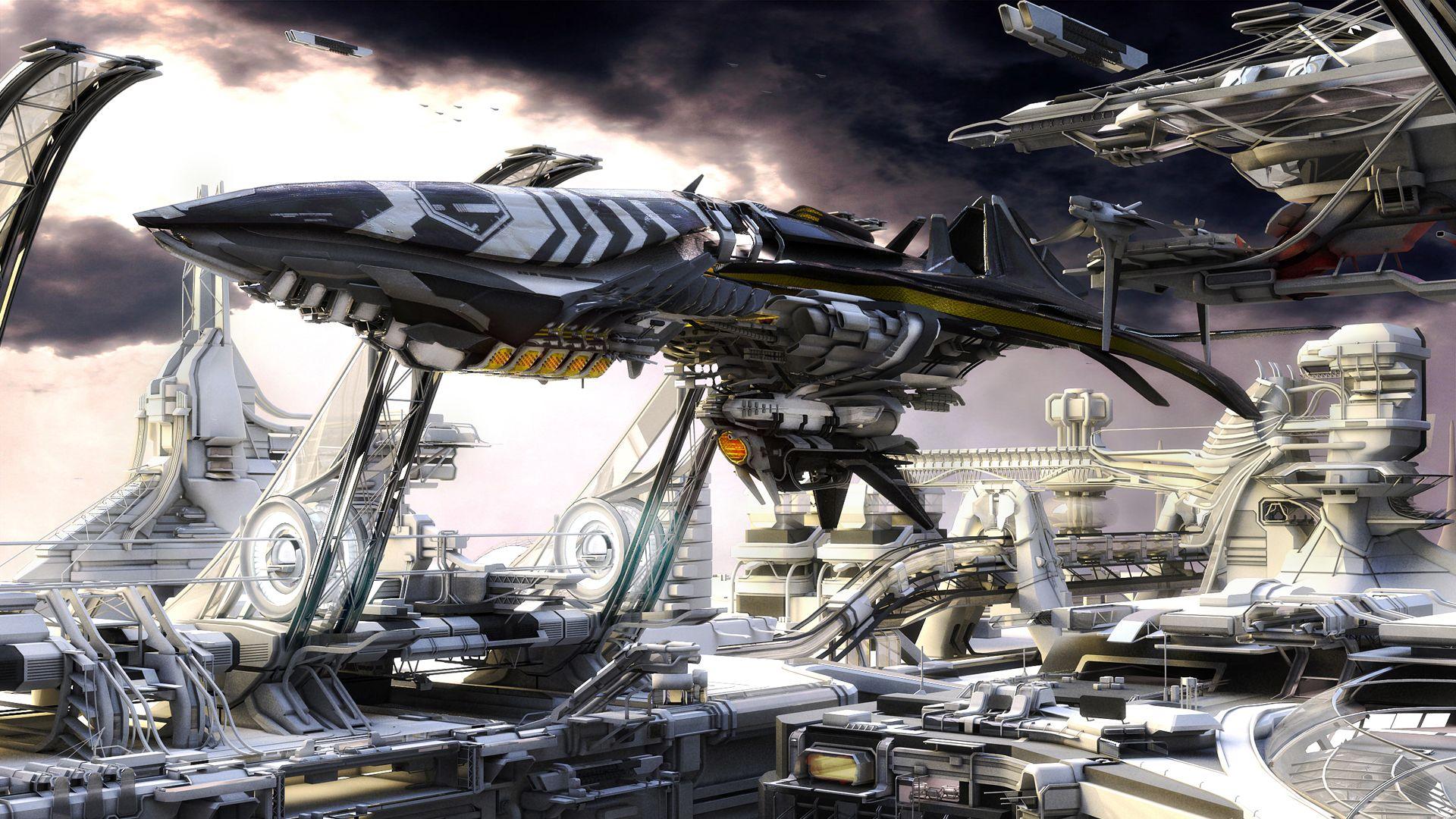 1920x1080 Spaceship Future wallpaperx1080
