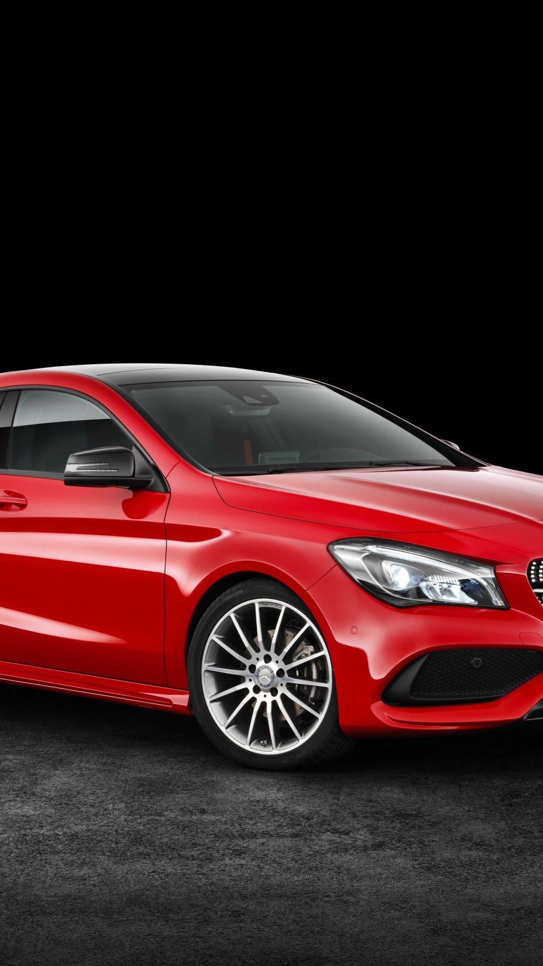 1080x1920 Download 1080x1920 Wallpaper Mercedes Benz Cla, Red Sedan, Samsung