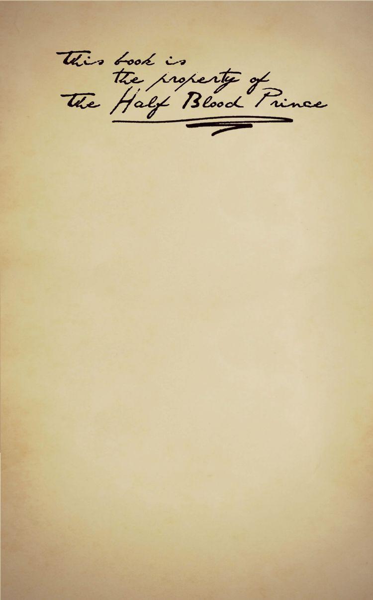 750x1204 This book is property of The Half Blood Prince page : I cre