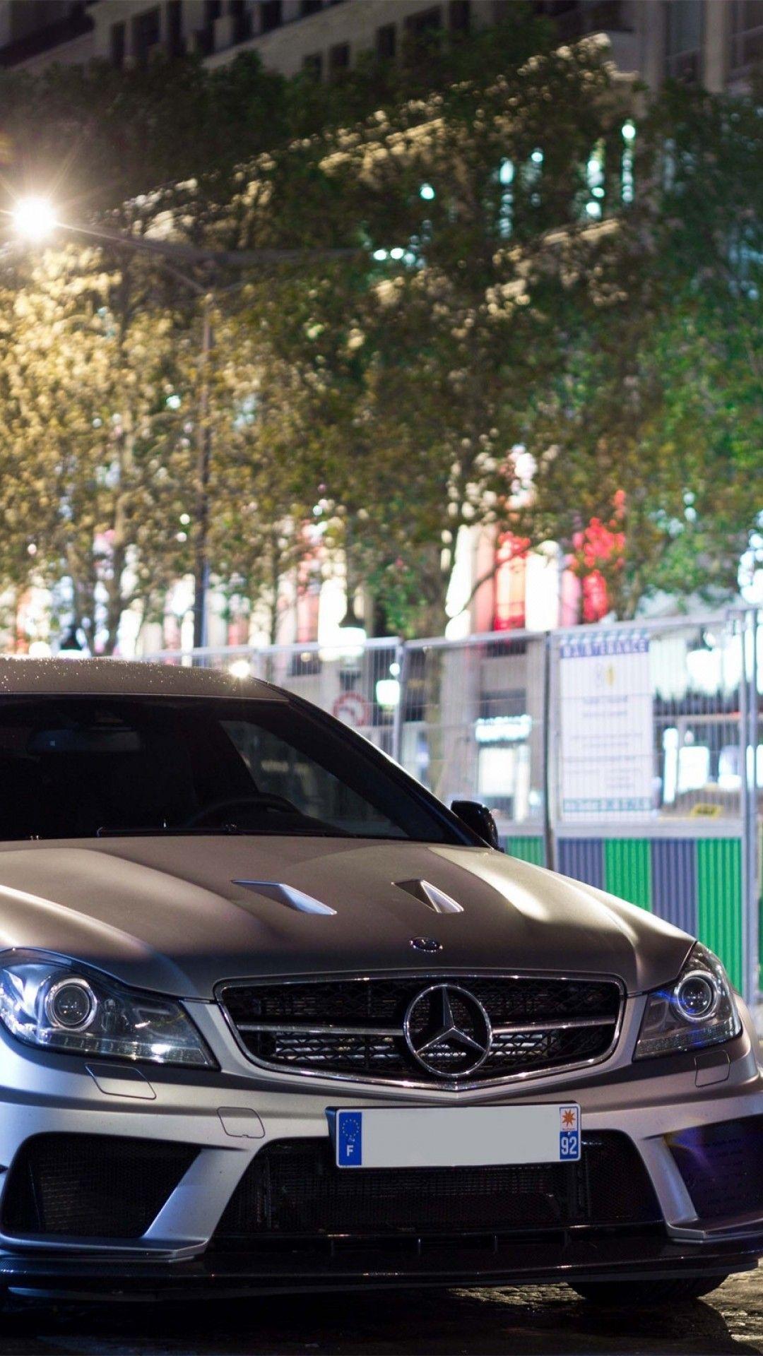 1080x1920 Download 1080x1920 Mercedes Benz C Silver, Front View, Luxury