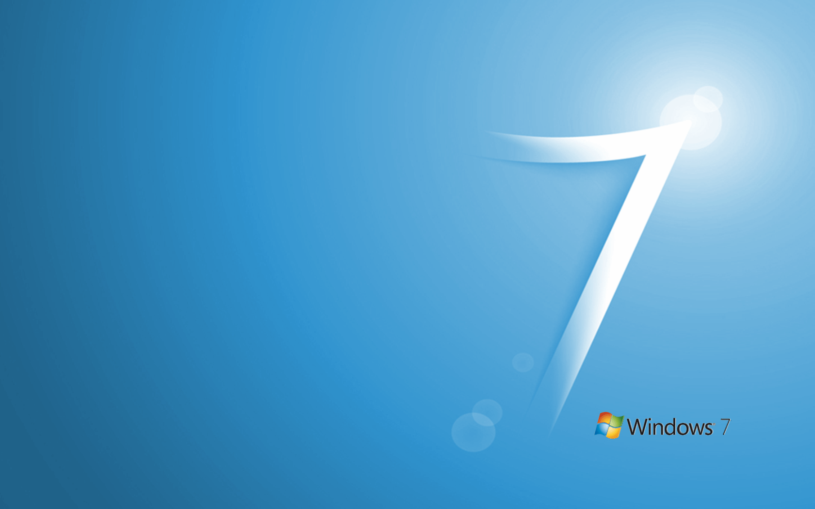 1680x1050 Windows 7 Blue WLogo « Awesome Wallpaper