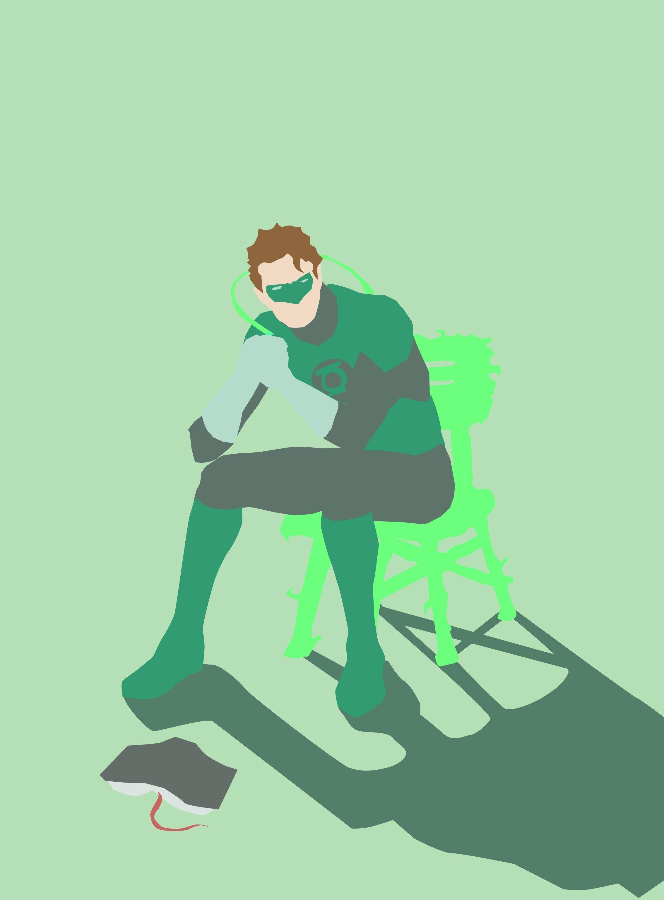 2268x3073 Green lantern simple wallpaper. PC