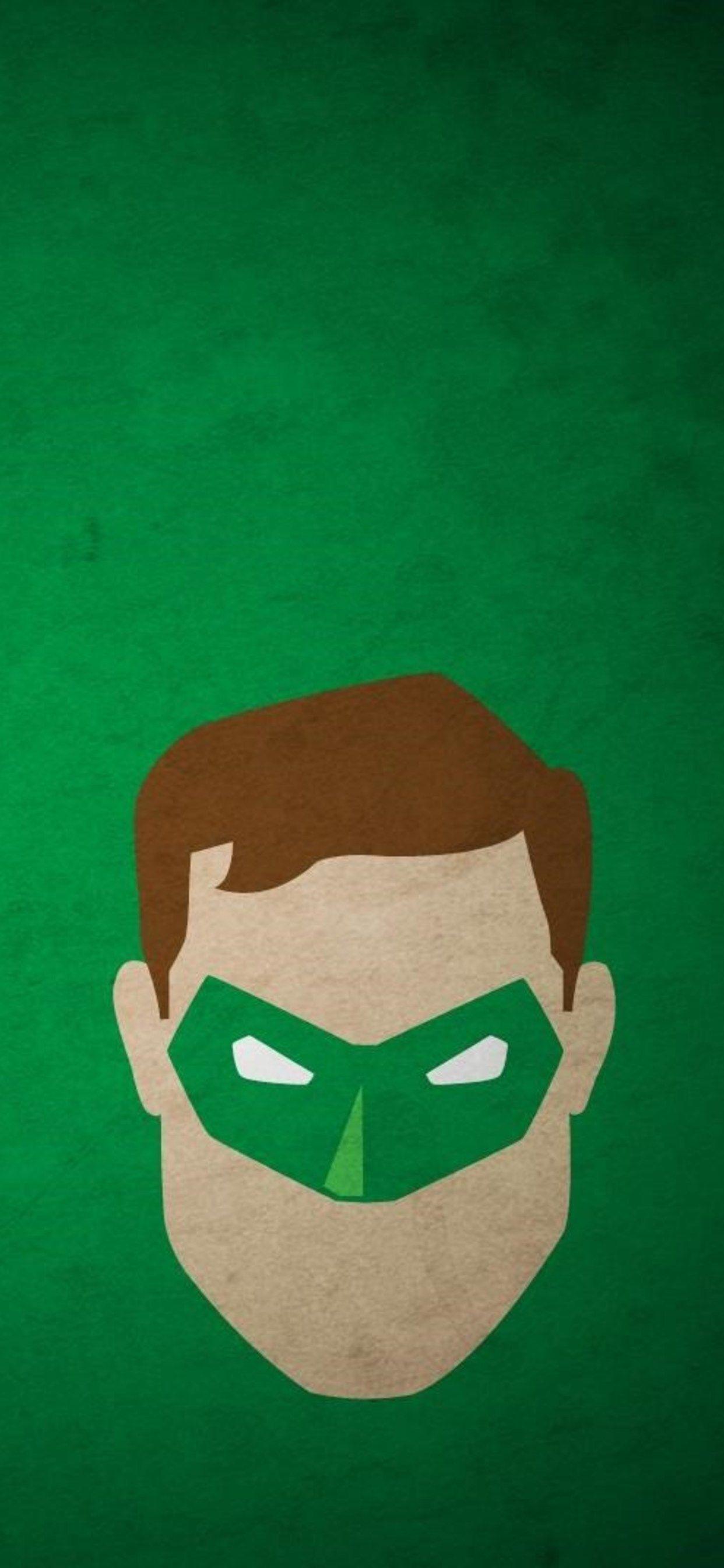 1242x2688 Minimalism Green Lantern iPhone XS MAX HD 4k Wallpaper