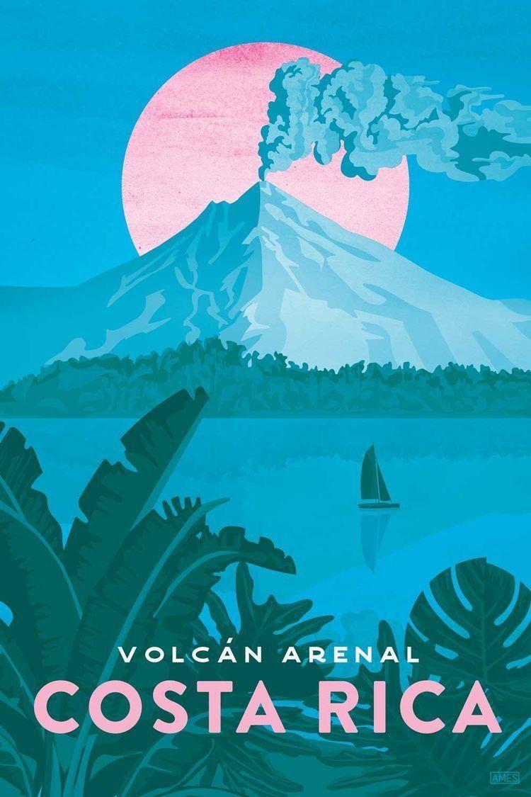 750x1125 Costa Rica wallpaper. Retro travel poster, Vintage travel posters, Travel posters