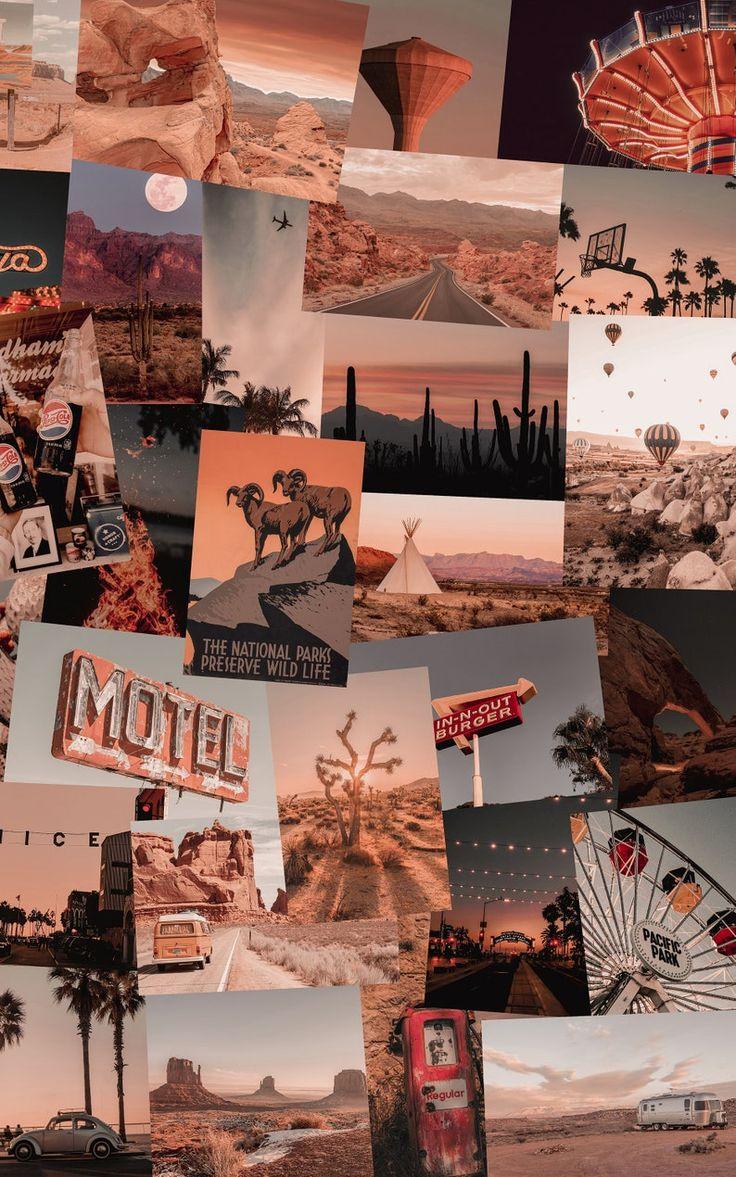 736x1177 Travel Collage Wallpaper