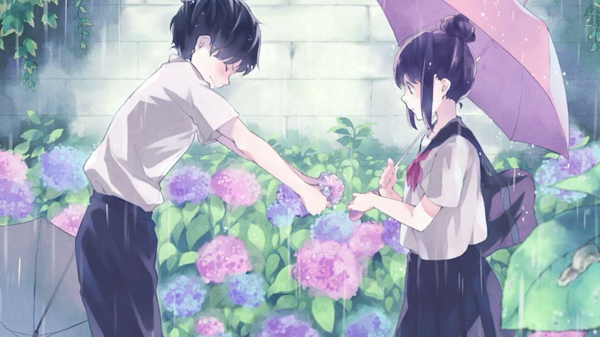 1920x1080 Cute Anime Boy And Girl Wallpaper