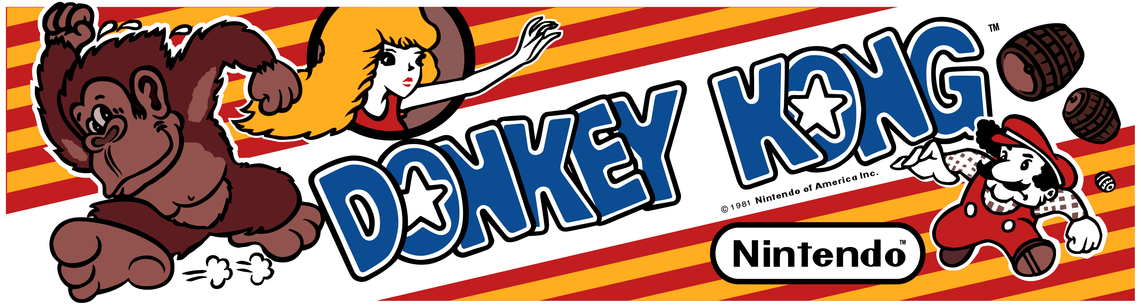 3840x1039 Wallpaper / arcade cabinet, video game art, arcade marquee, Donkey Kong, Nintendo free download
