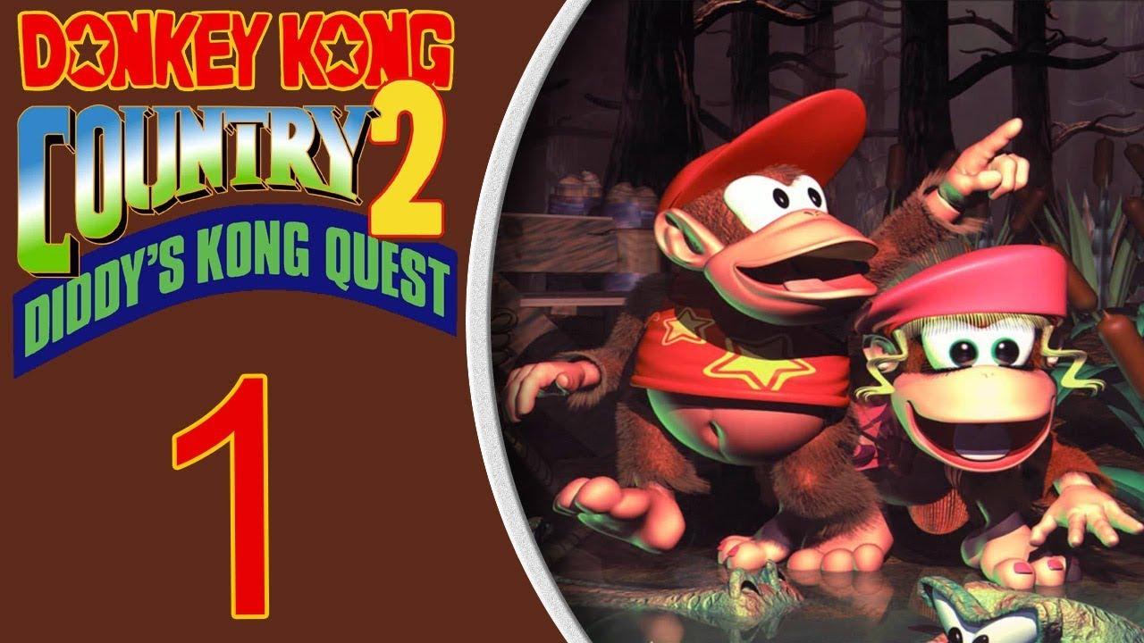 1280x720 Donkey Kong Country 2 (SNES) playthrough pt1 and Dixie's Turn